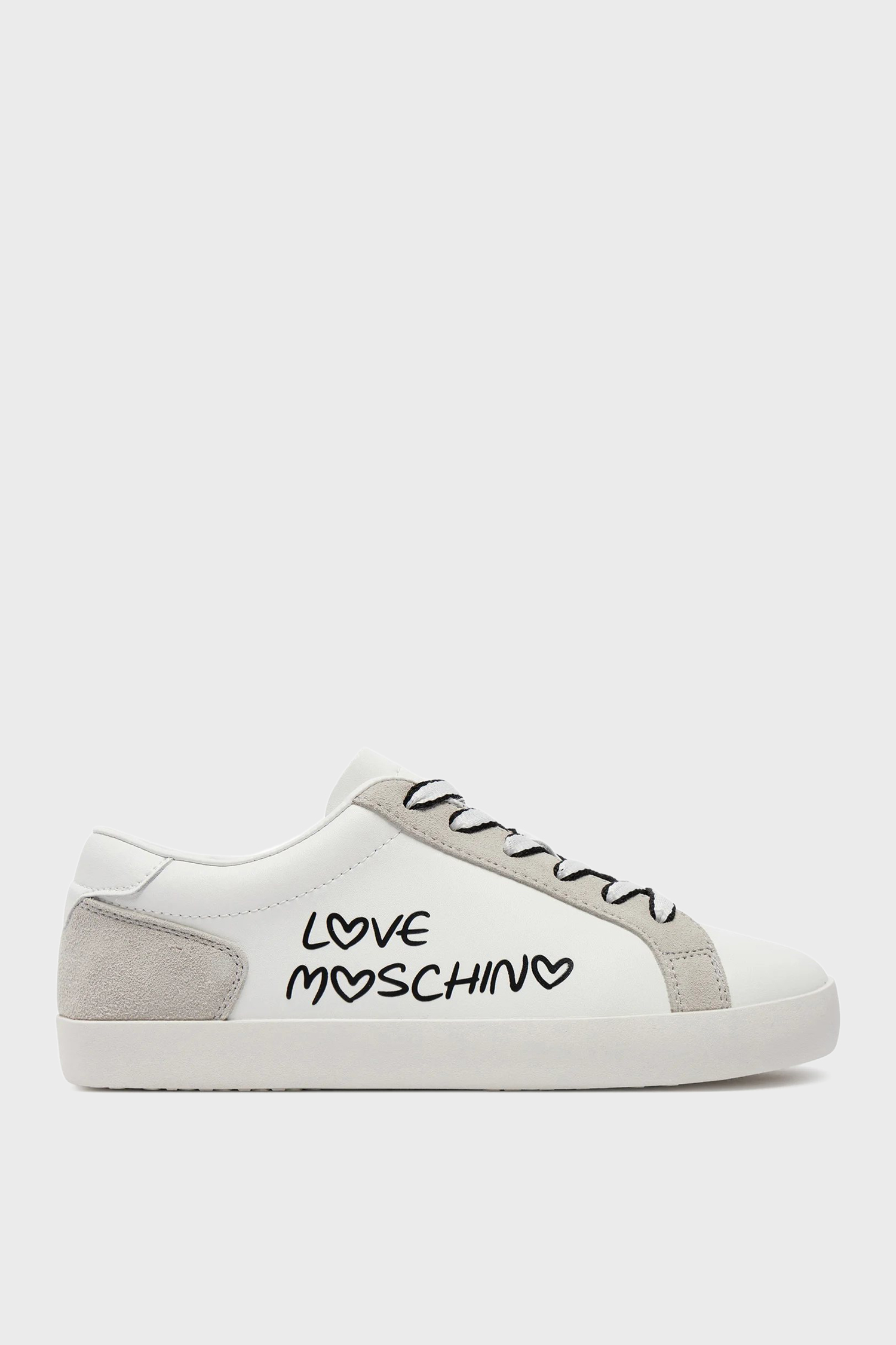 Жіночі білі шкіряні снікерси Moschino JA15512G0I.IAC;10A