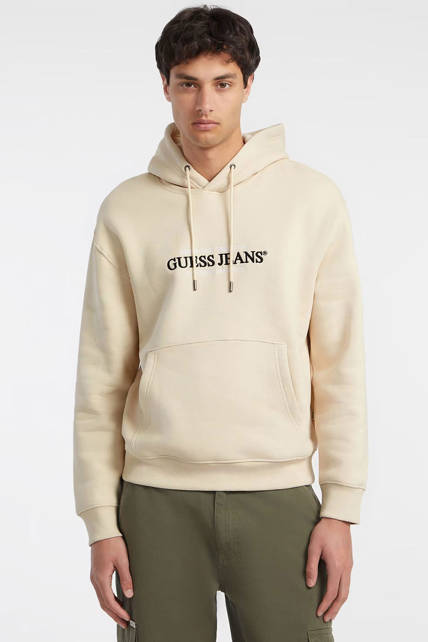 Чоловіче бежеве худі Guess Jeans M4YQ23.K9V31;G1W7