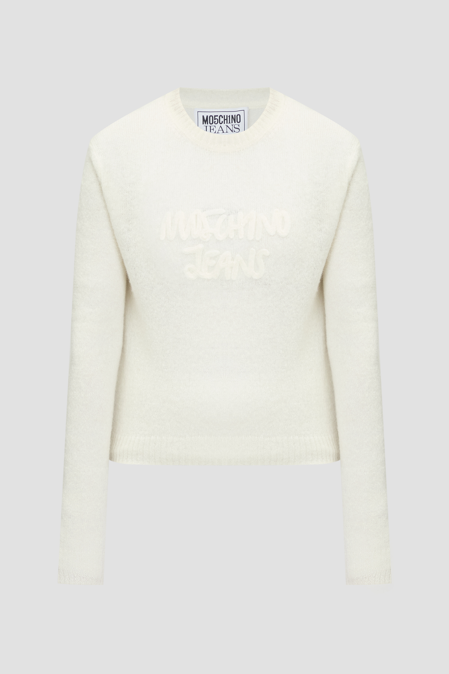 Женский белый шерстяной джемпер Moschino A0905.8704;0002
