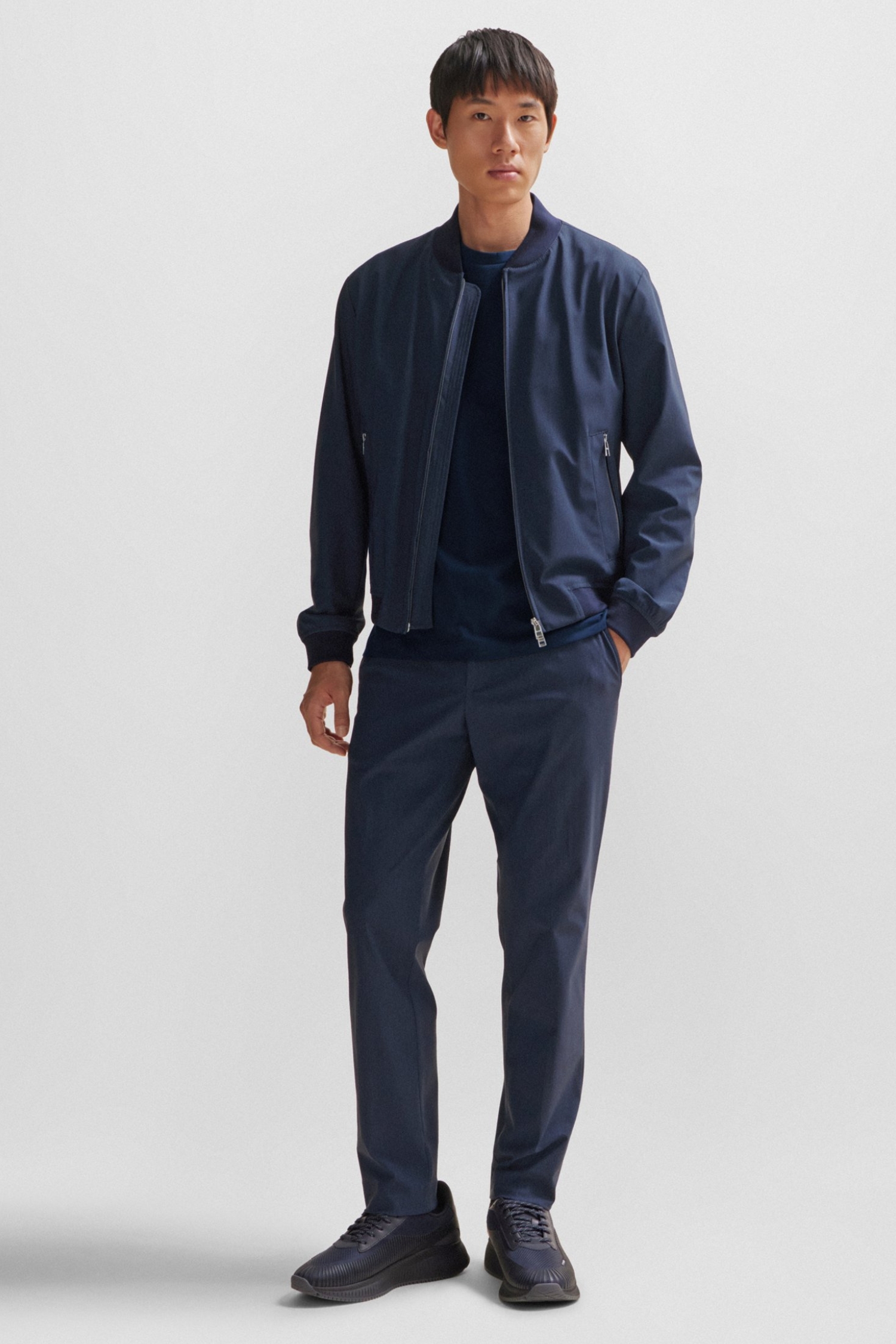 Мужская темно-синяя футболка BOSS 50468395;404