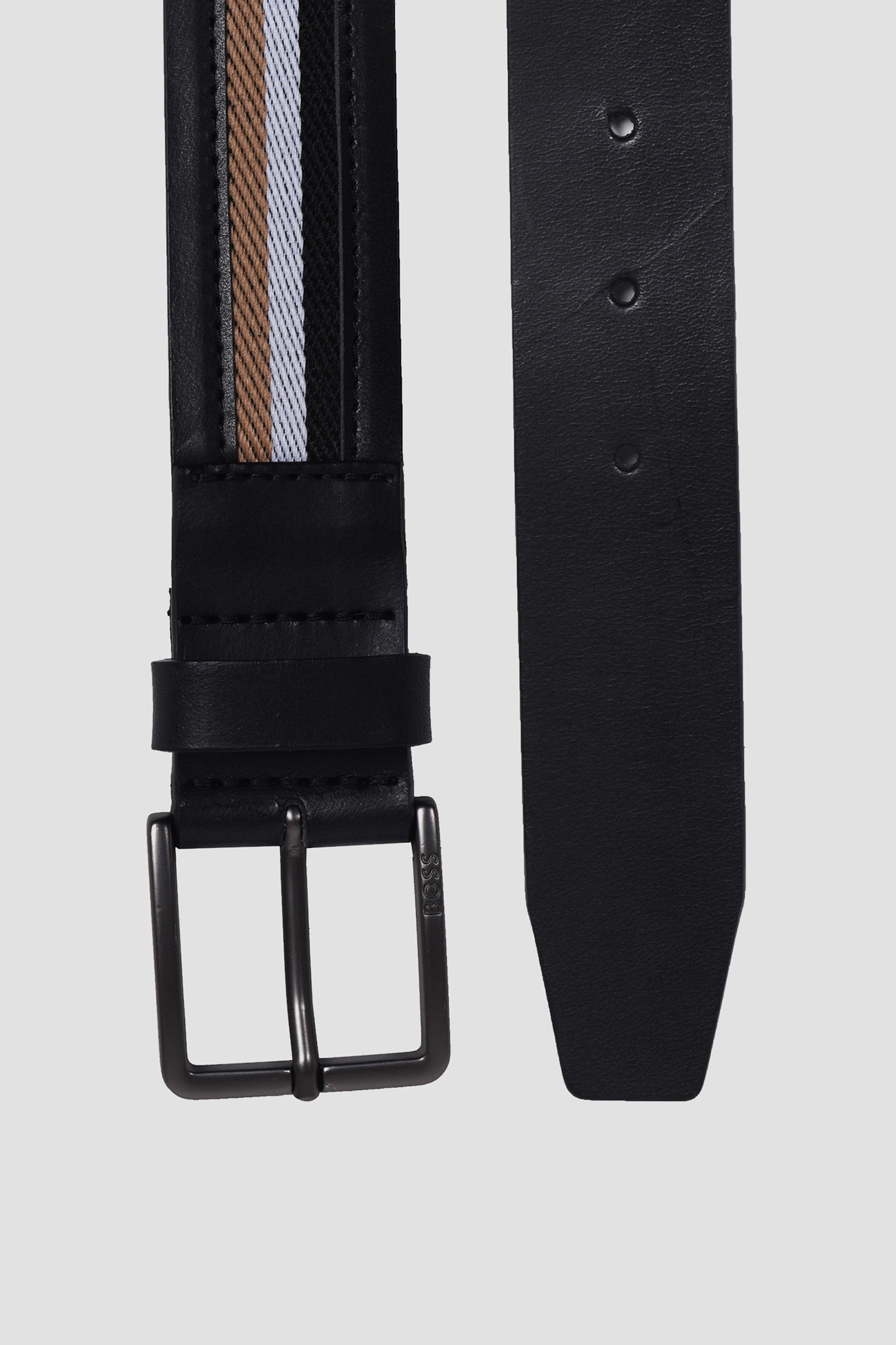 Чоловічий чорний ремінь BOSS 50471280;001