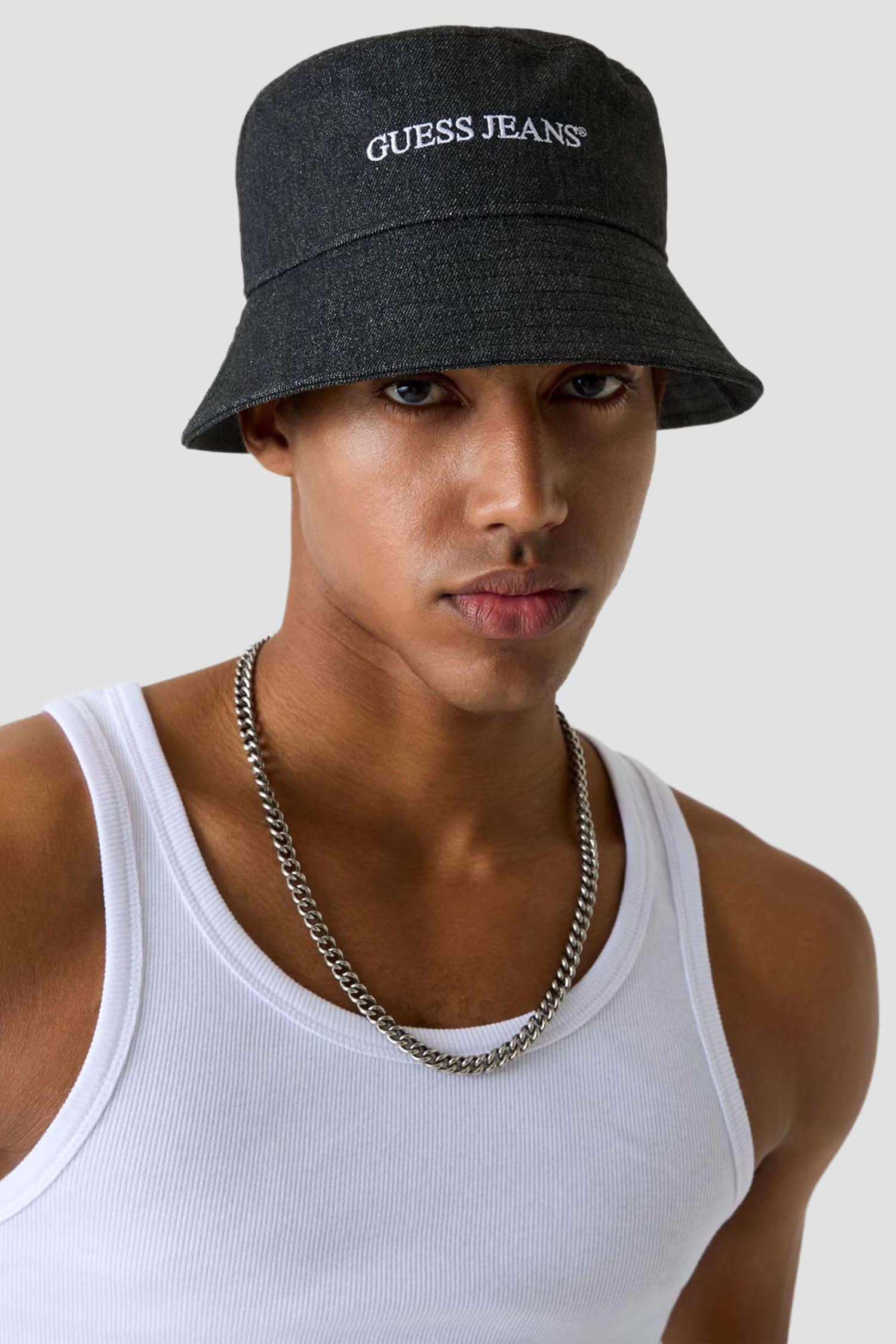 Чоловіча чорна панама Guess Jeans M6RZ06.WF8V1;JBLK