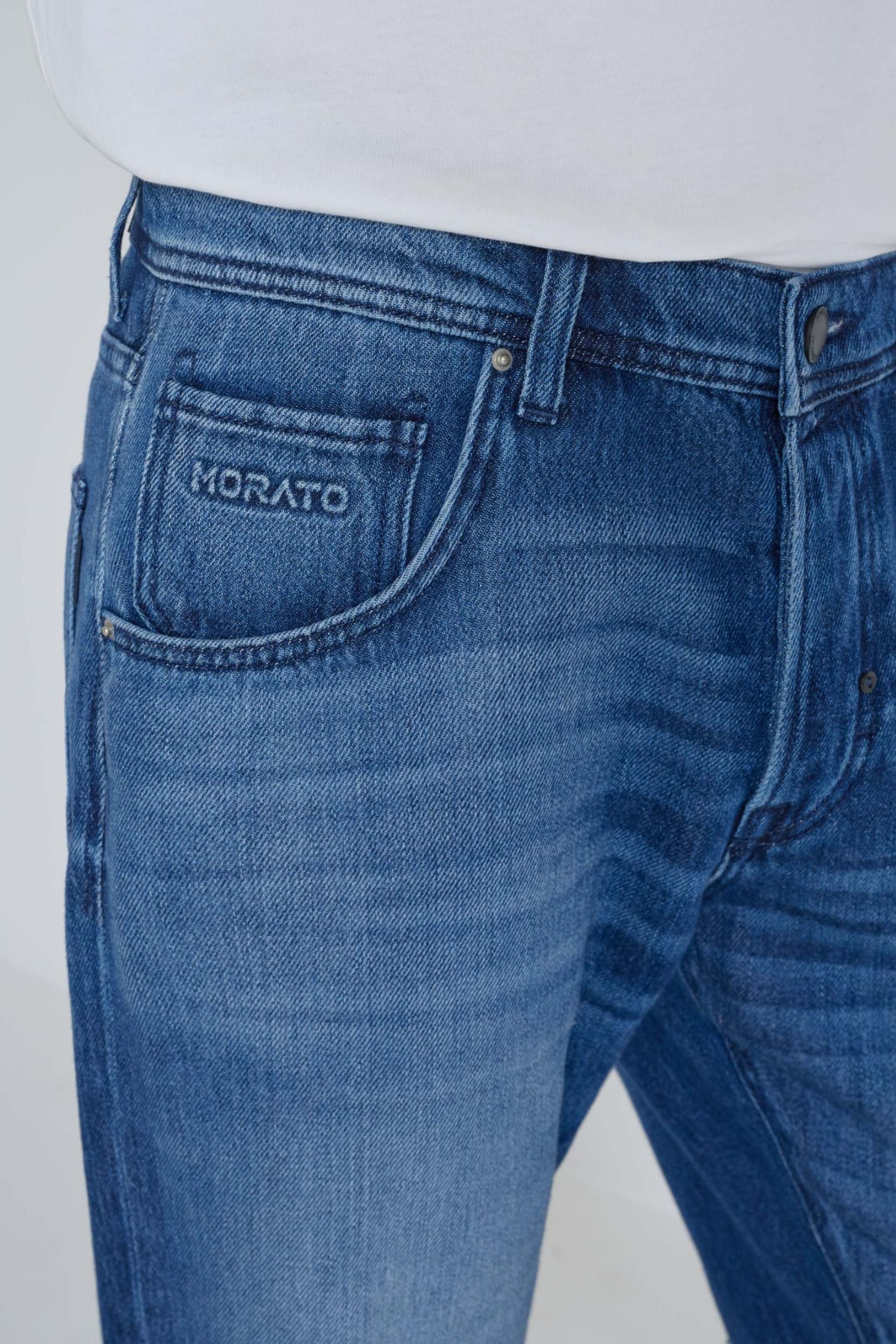 Мужские синие джинсы Antony Morato MMDT00288.FA700142;7010