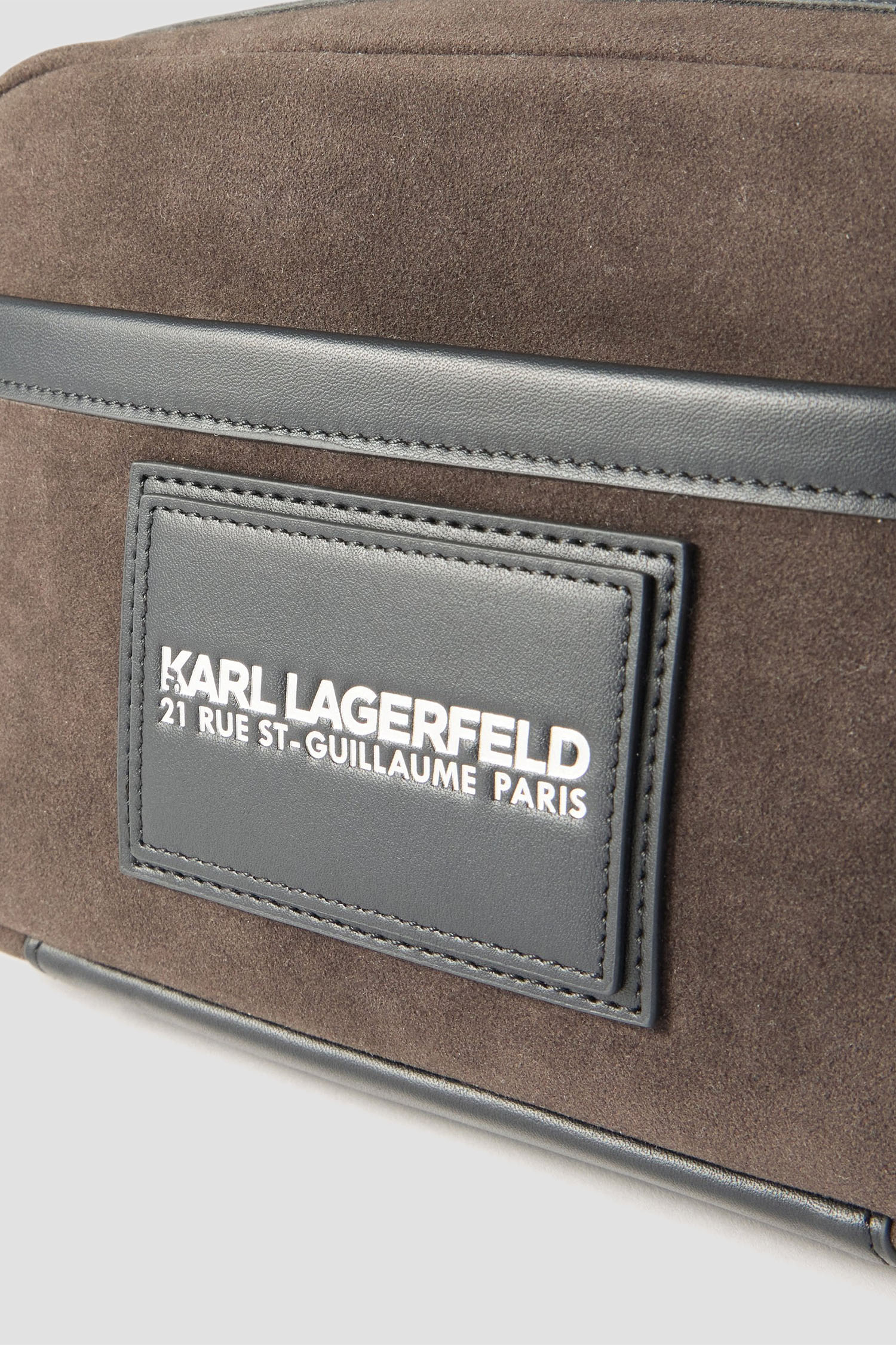 Мужская темно-коричневая поясная сумка Karl Lagerfeld B2M30201;2FI