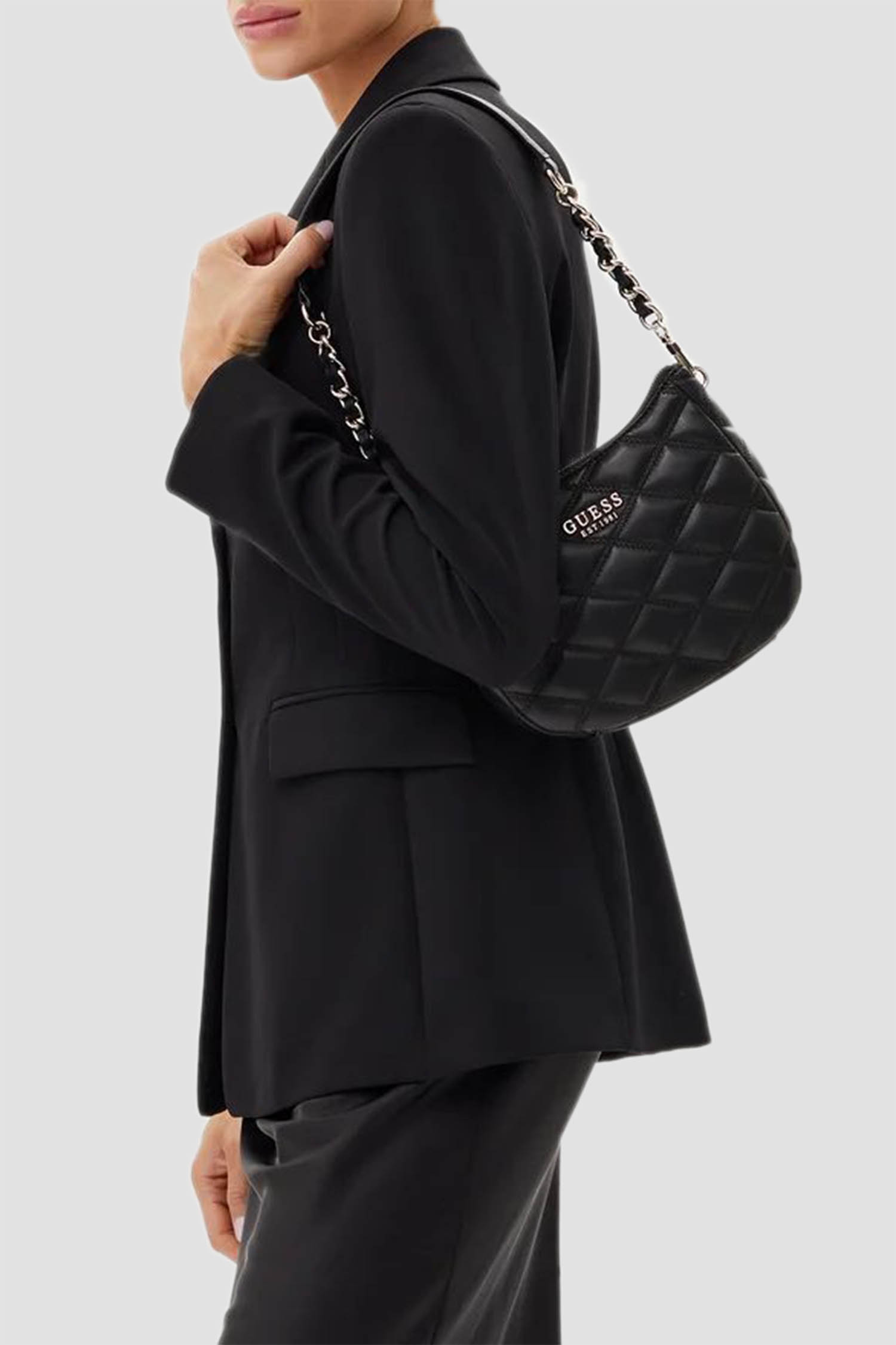 Жіноча чорна сумка Guess HWQG96.32170;BLA