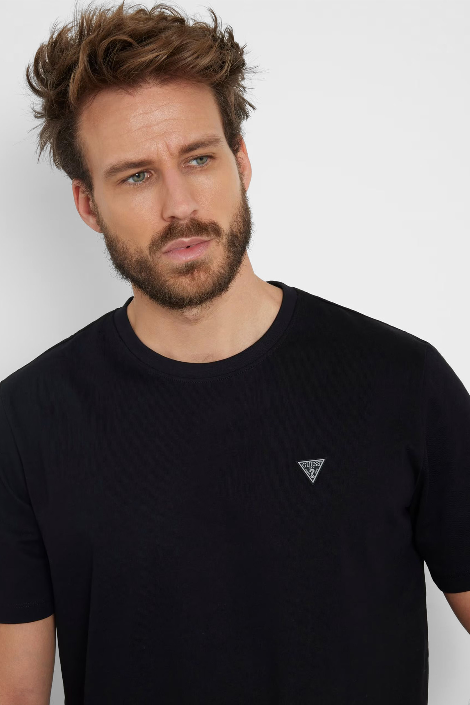 Мужская черная футболка Guess M4YI0A.KCCM1;JBLK
