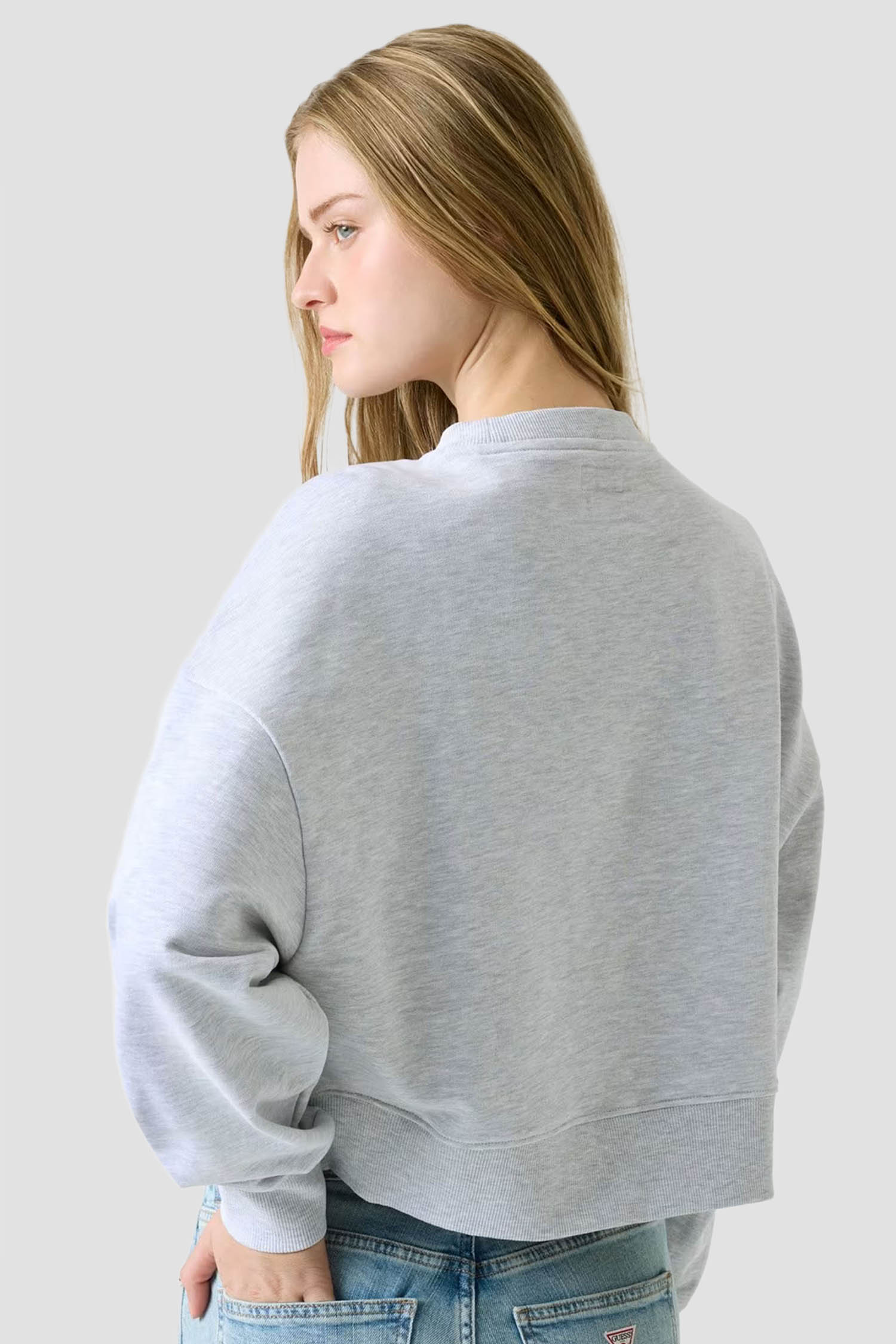 Женский серый свитшот Guess Jeans W6RQ03.K68I4;H91N