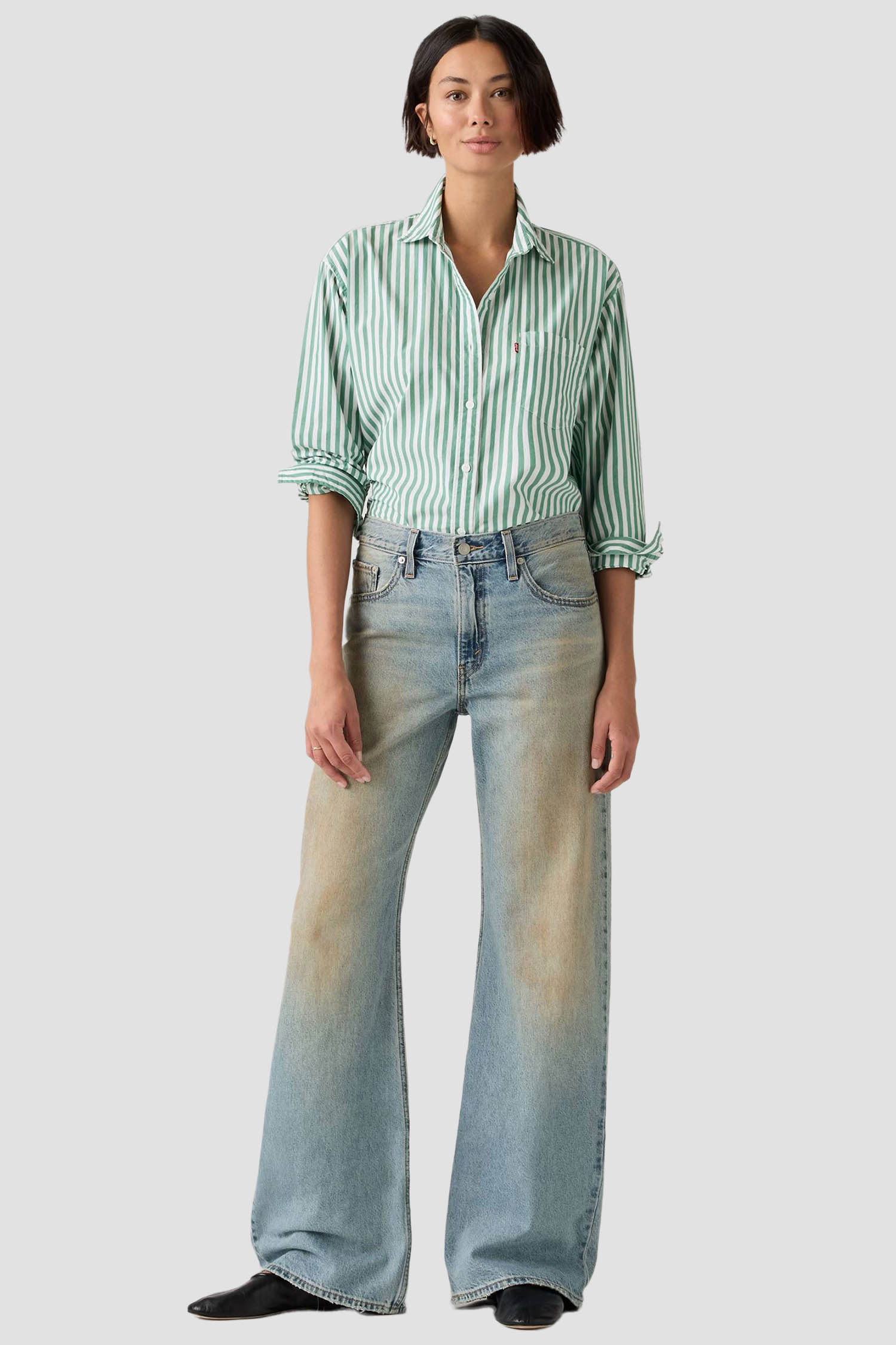 Жіночі блакитні джинси Loose Boot Levi’s® 005DO;0007