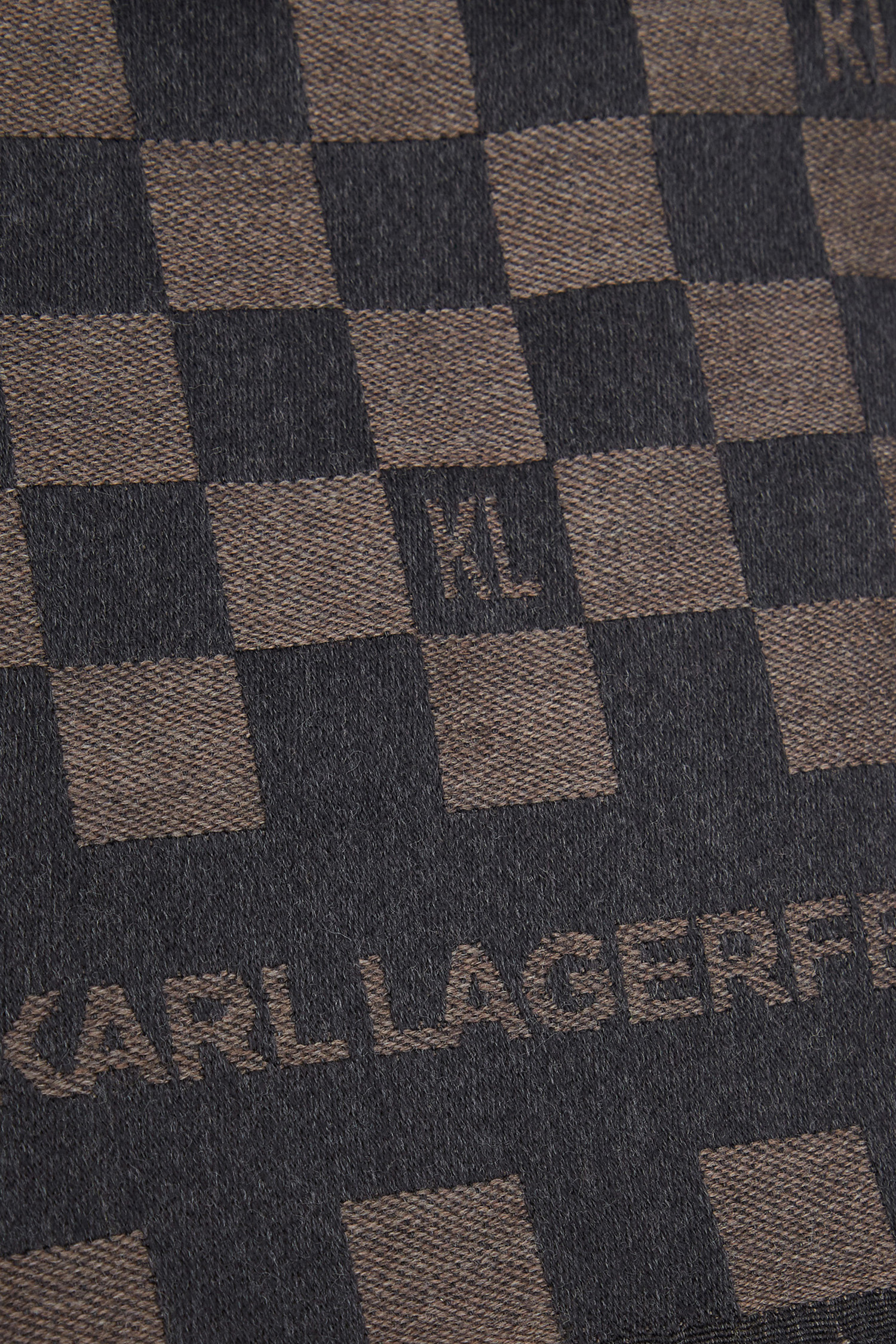 Мужской шерстяной шарф в клетку Karl Lagerfeld 534131.805001;480