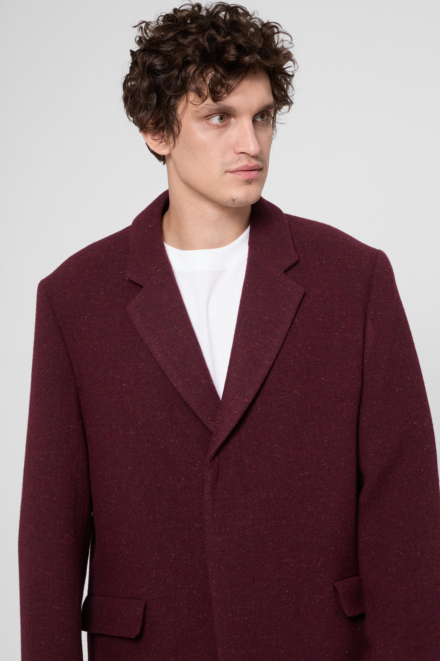 Чоловіче бордове пальто HUGO 50549279;602