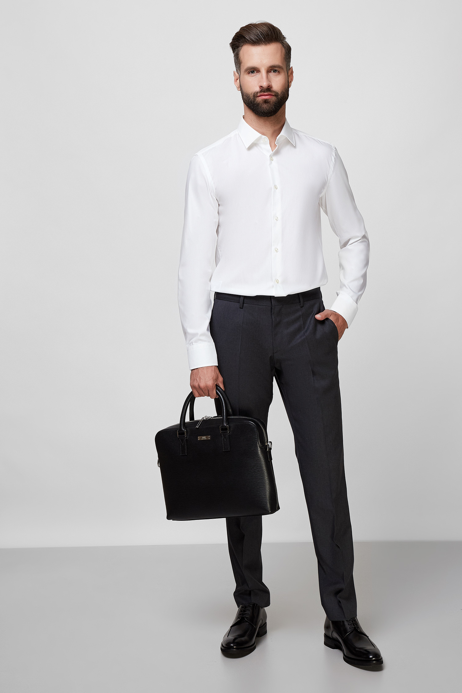 Чоловіча біла сорочка BOSS 50327693;100