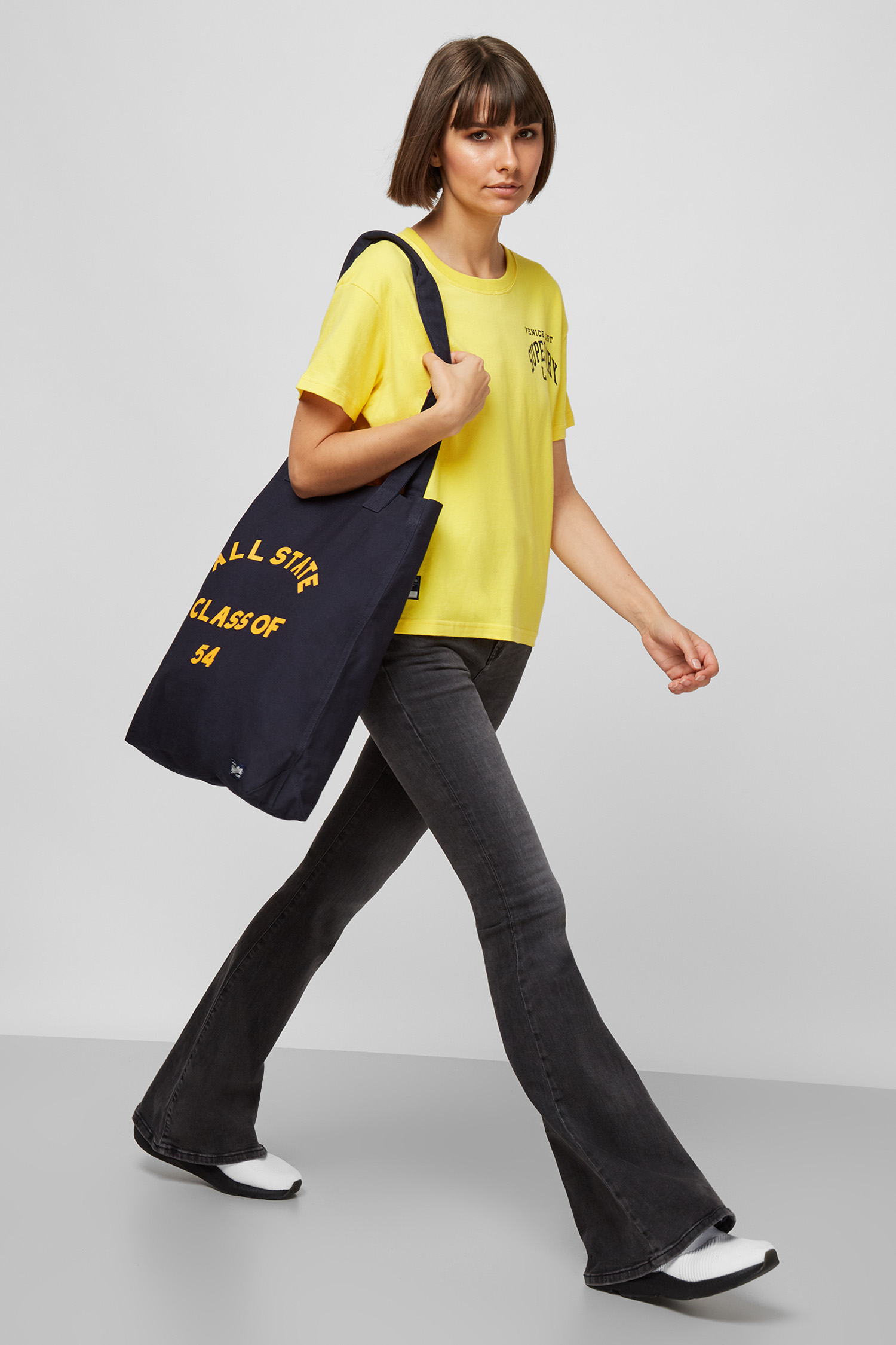 Женская желтая футболка SuperDry W1010631A;NWI