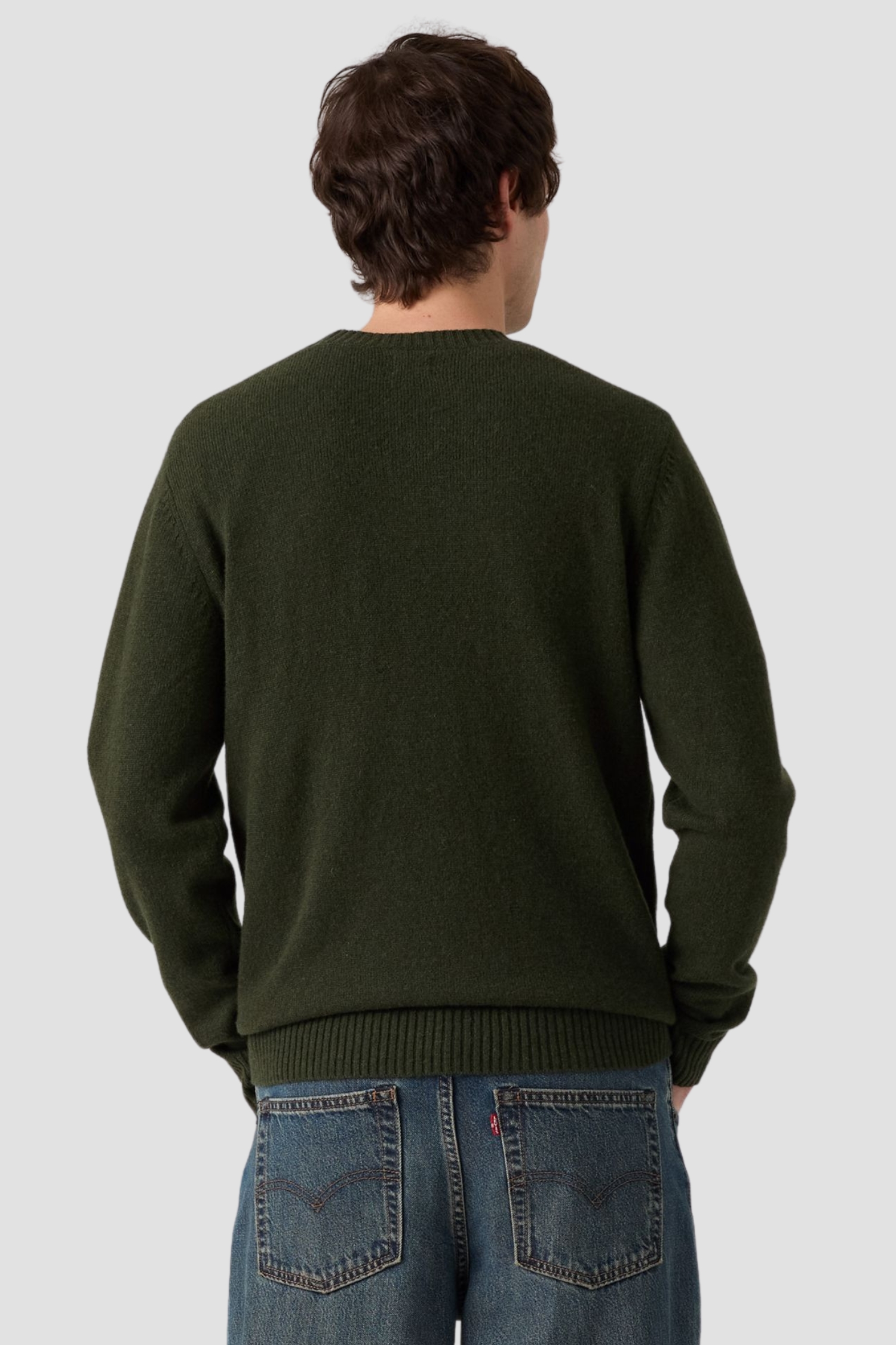 Мужской темно-зеленый шерстяной джемпер Levi’s® A4320;0025