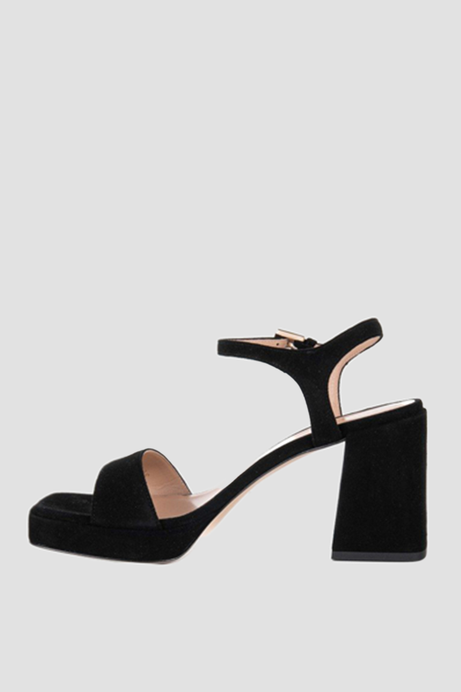 Жіночі чорні замшеві босоніжки BALDININI D4E582P6CAMO;0000