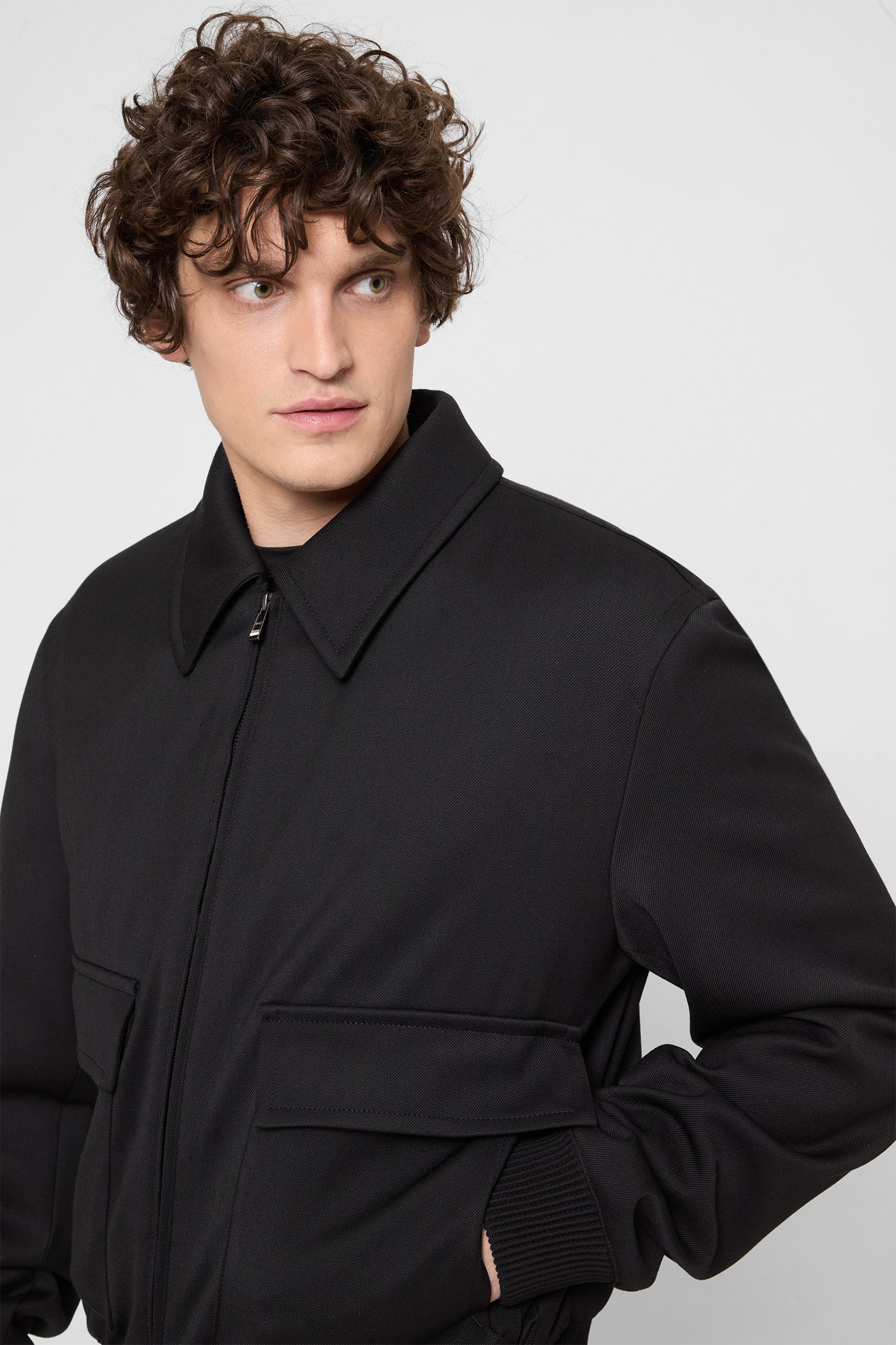 Мужская черная куртка BOSS 50547088;001