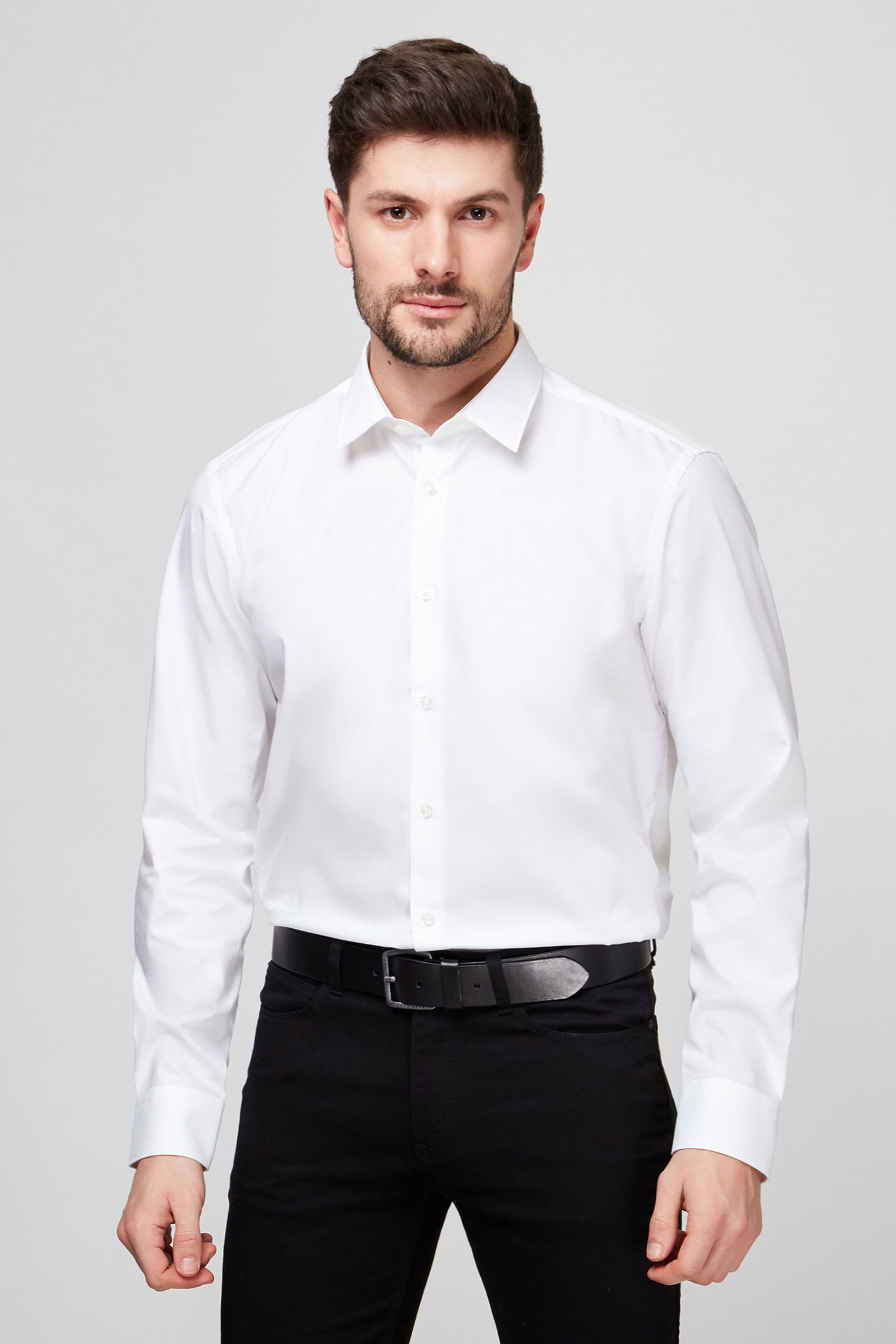 Мужская белая рубашка BOSS 50416086;100