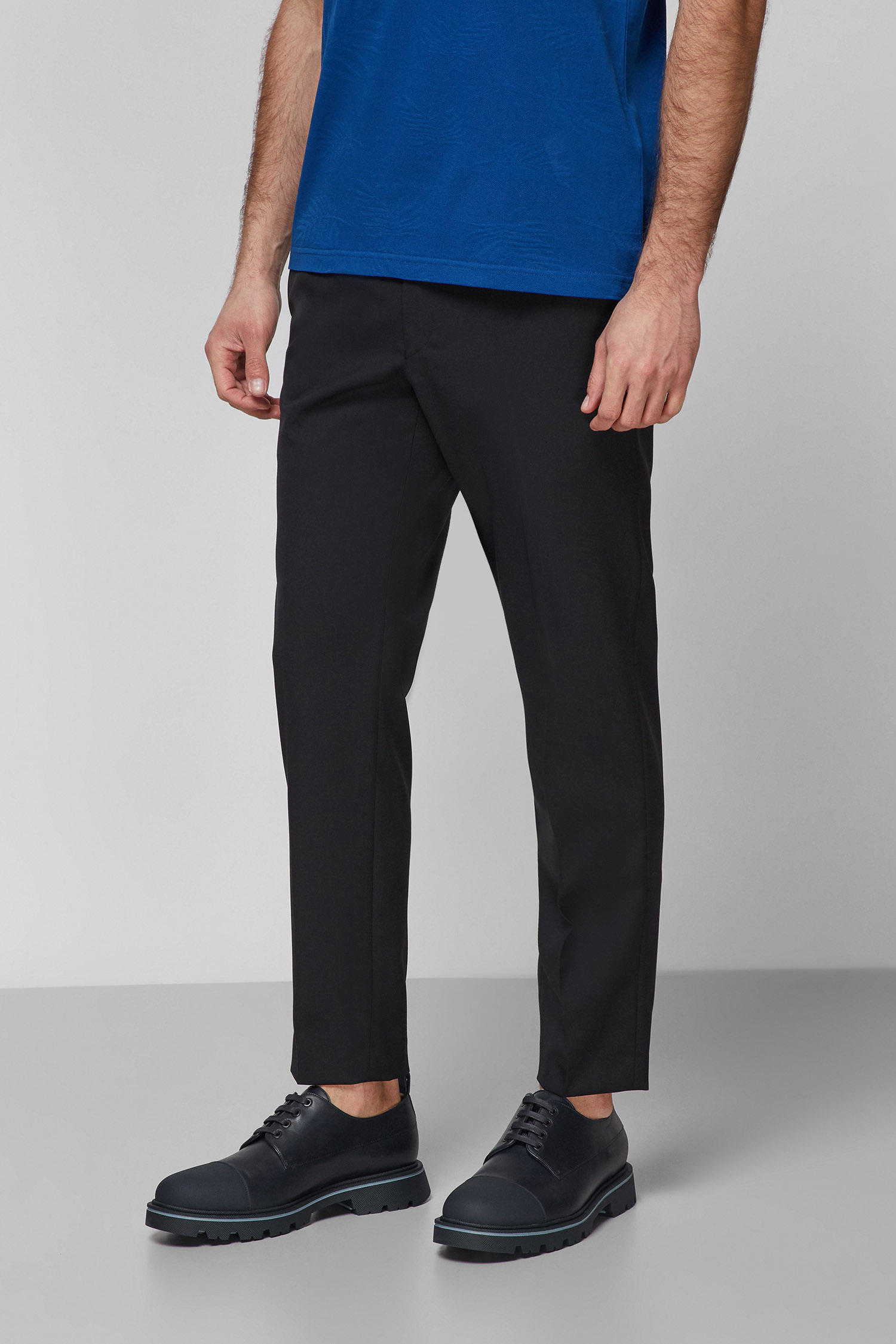 Мужские черные шерстяные брюки Karl Lagerfeld 511083.255043;990