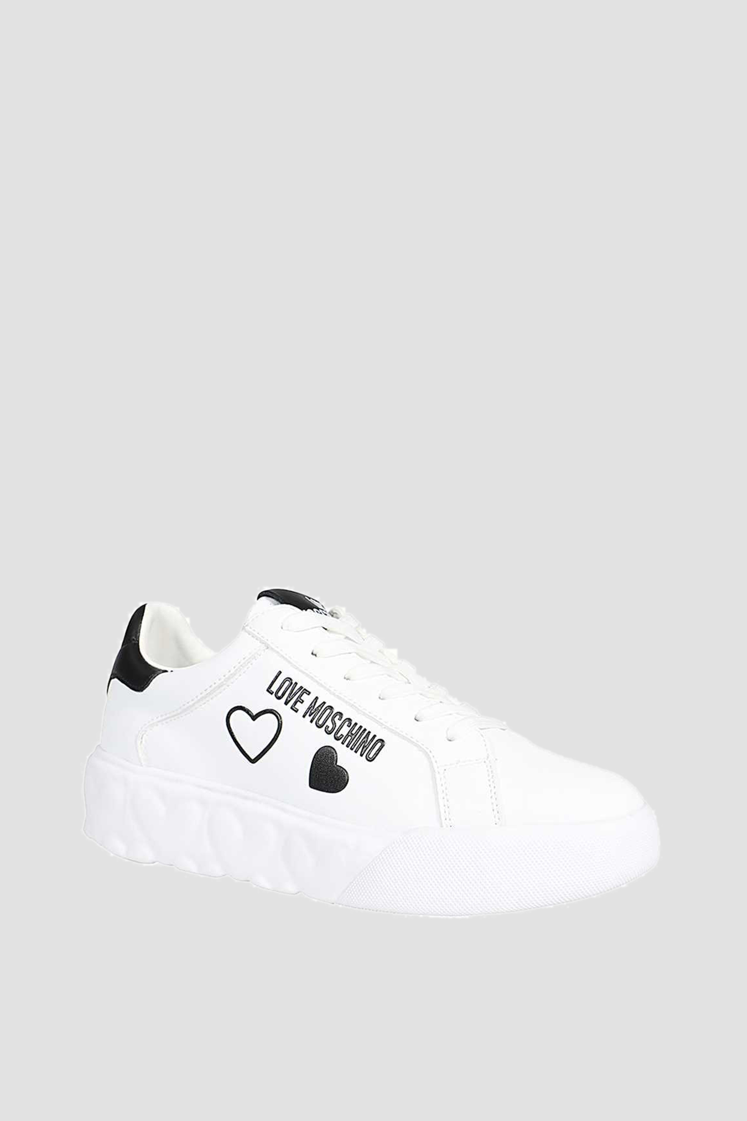 Жіночі білі шкіряні снікерси Moschino JA15904G0H.IA1;10A