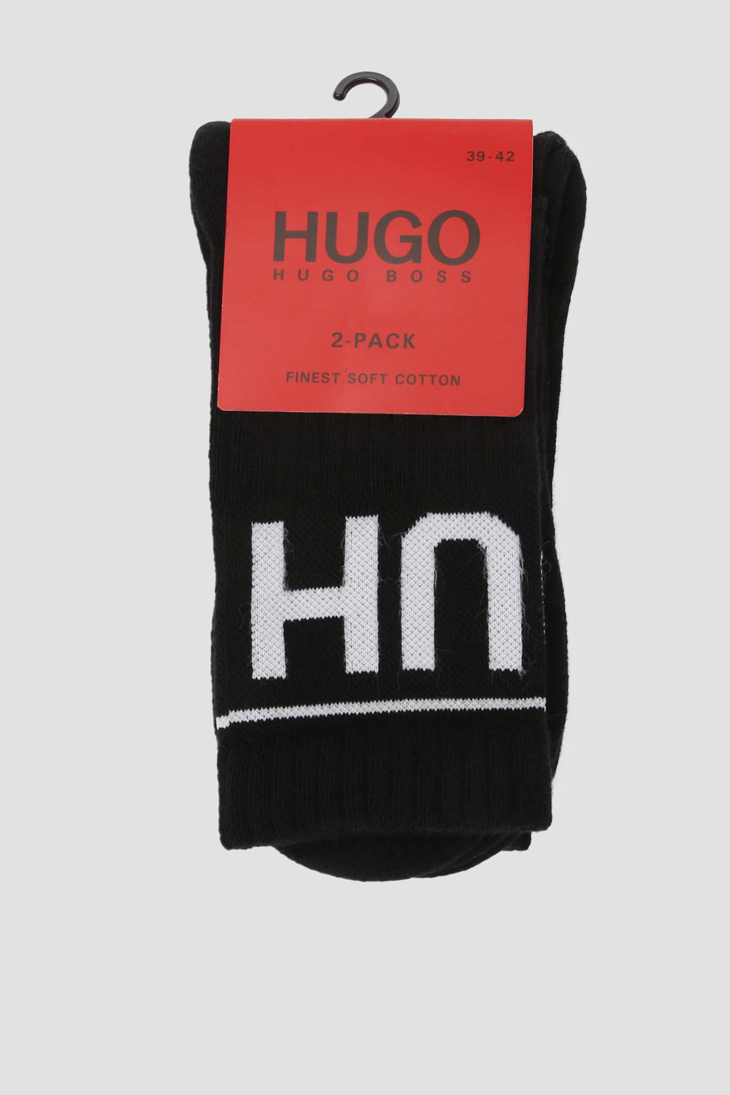 Черные носки  для парней (2 пары) HUGO 50401985;001