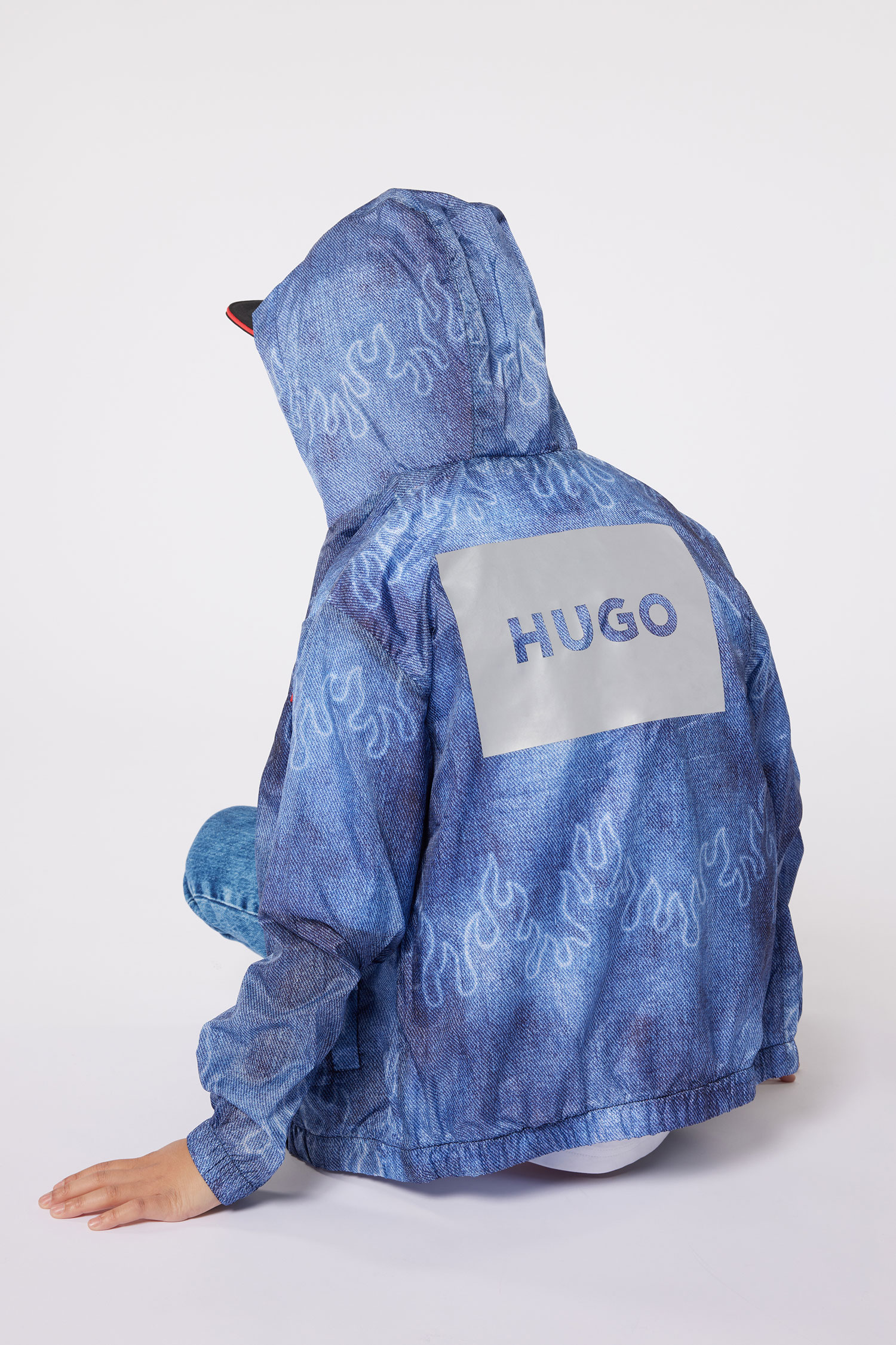 Дитяча синя вітровка HUGO kids G00058;873