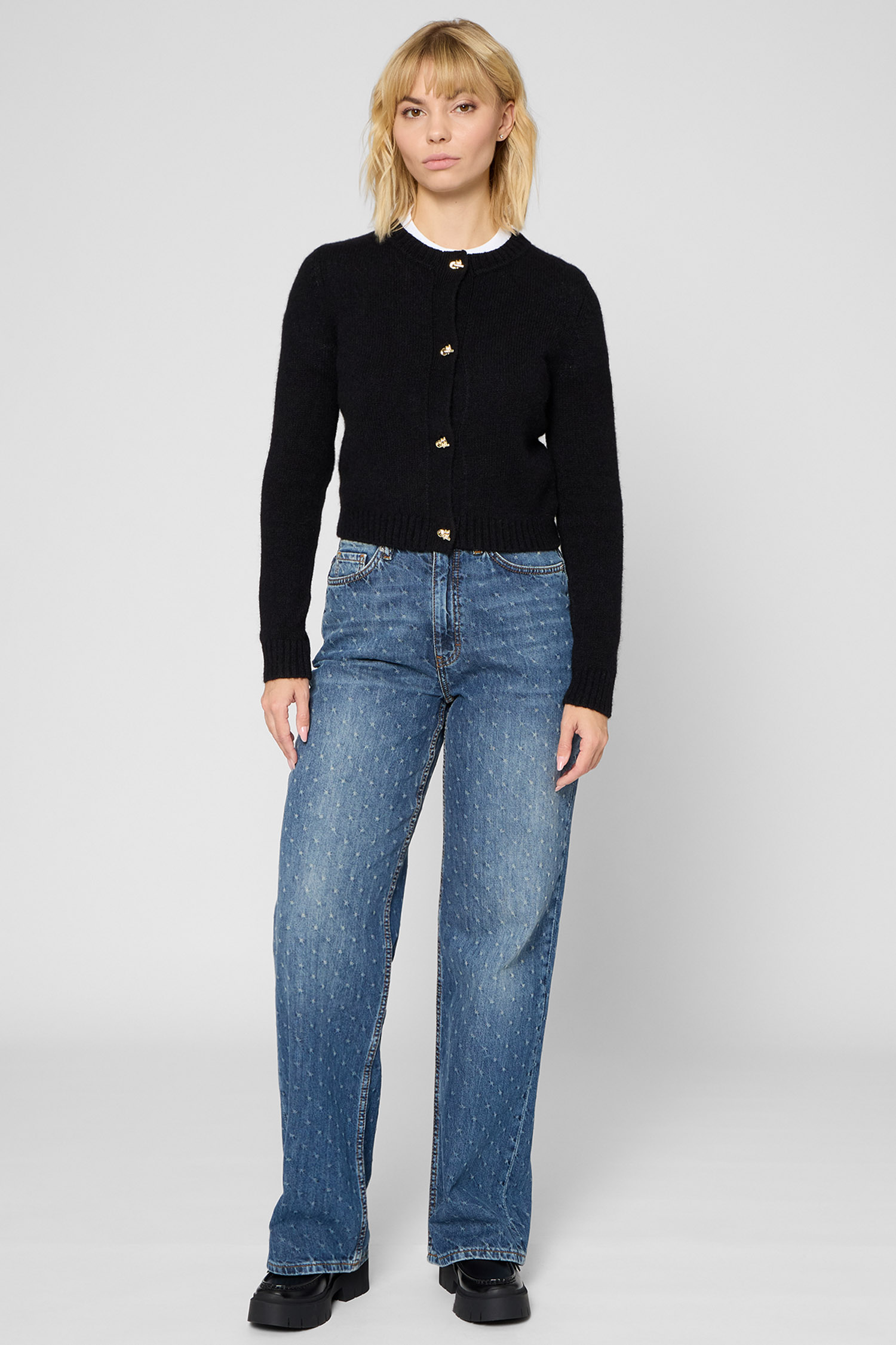 Женский черный кардиган HUGO 50548248;001