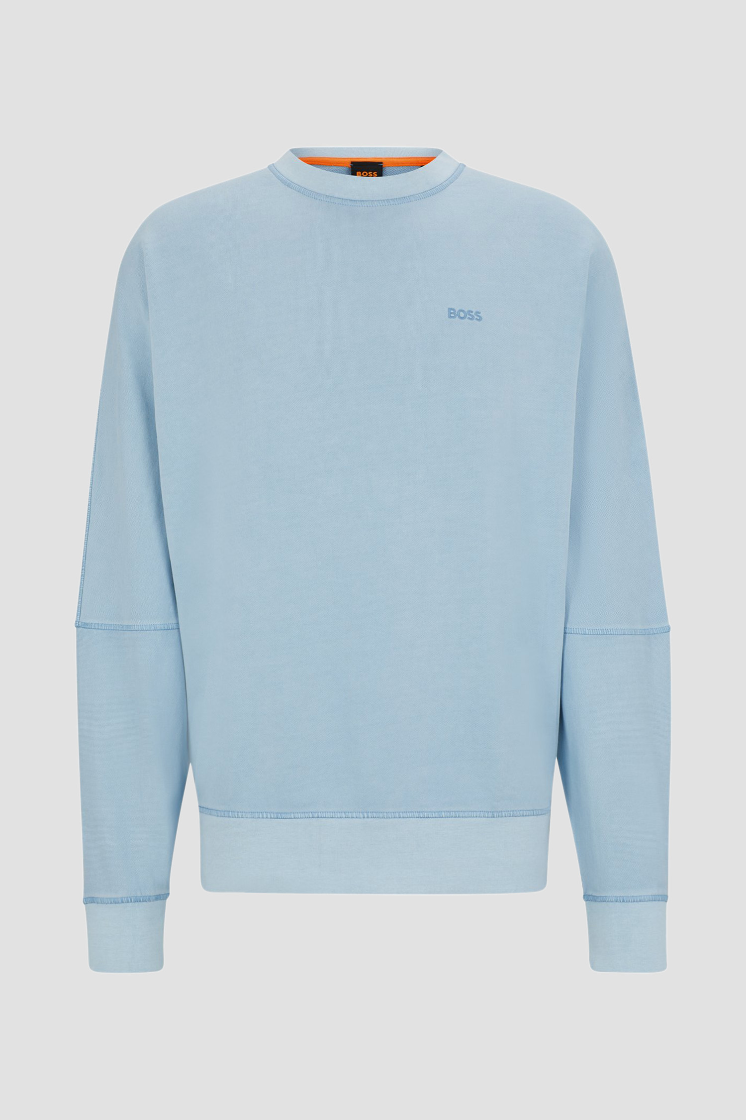 Мужской голубой свитшот BOSS 50517001;473