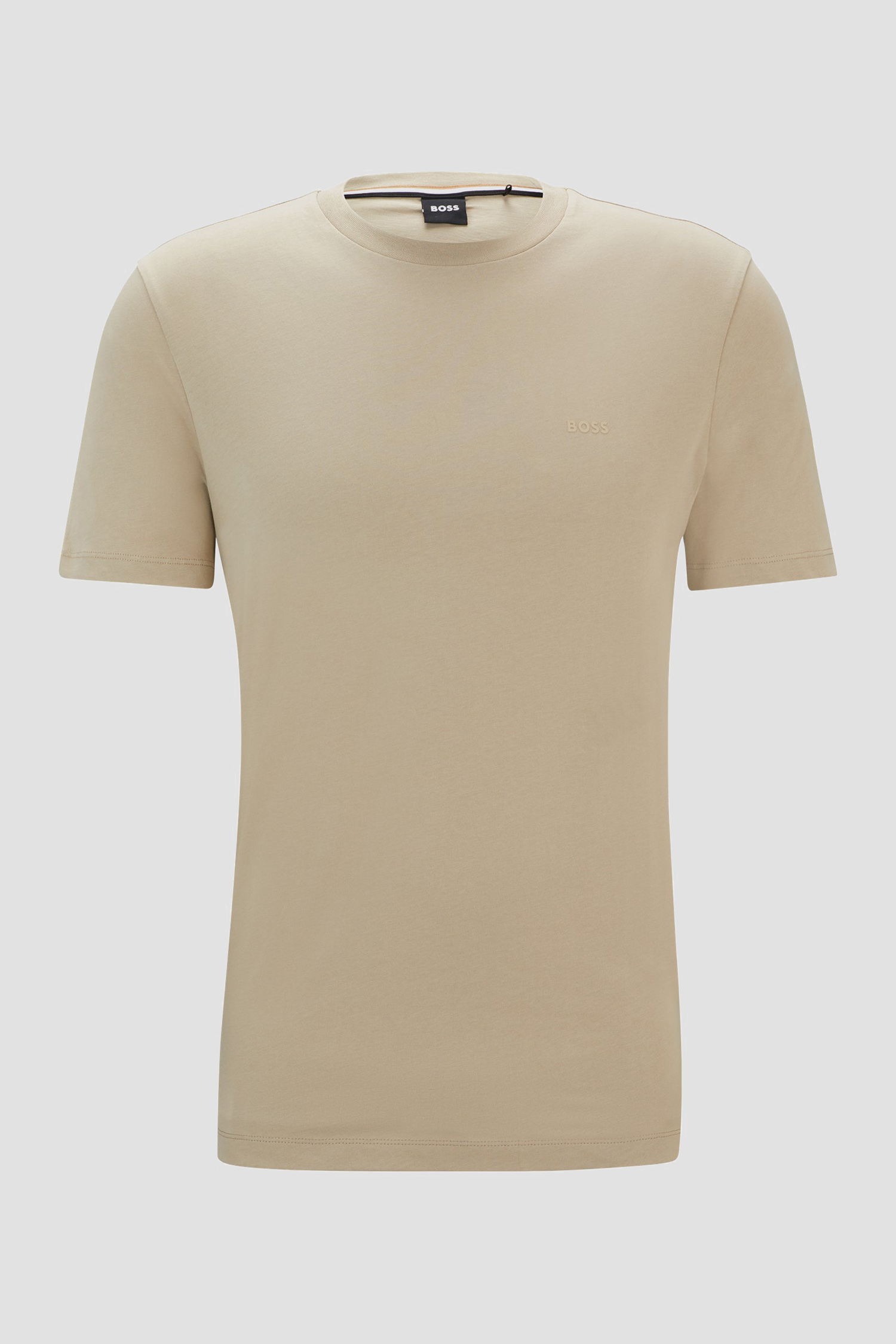 Мужская бежевая футболка BOSS 50468347;255