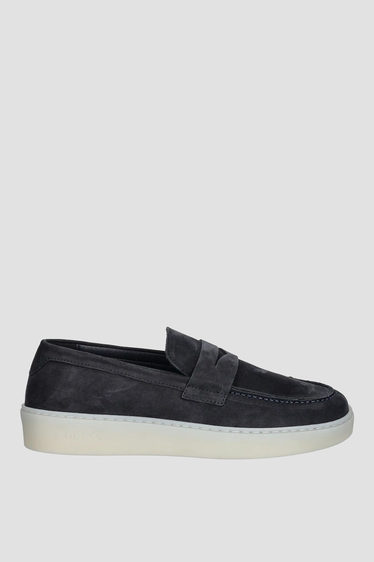 Мужские темно-синие нубуковые лоферы Guess FMTRIC.LEA14;BLUE
