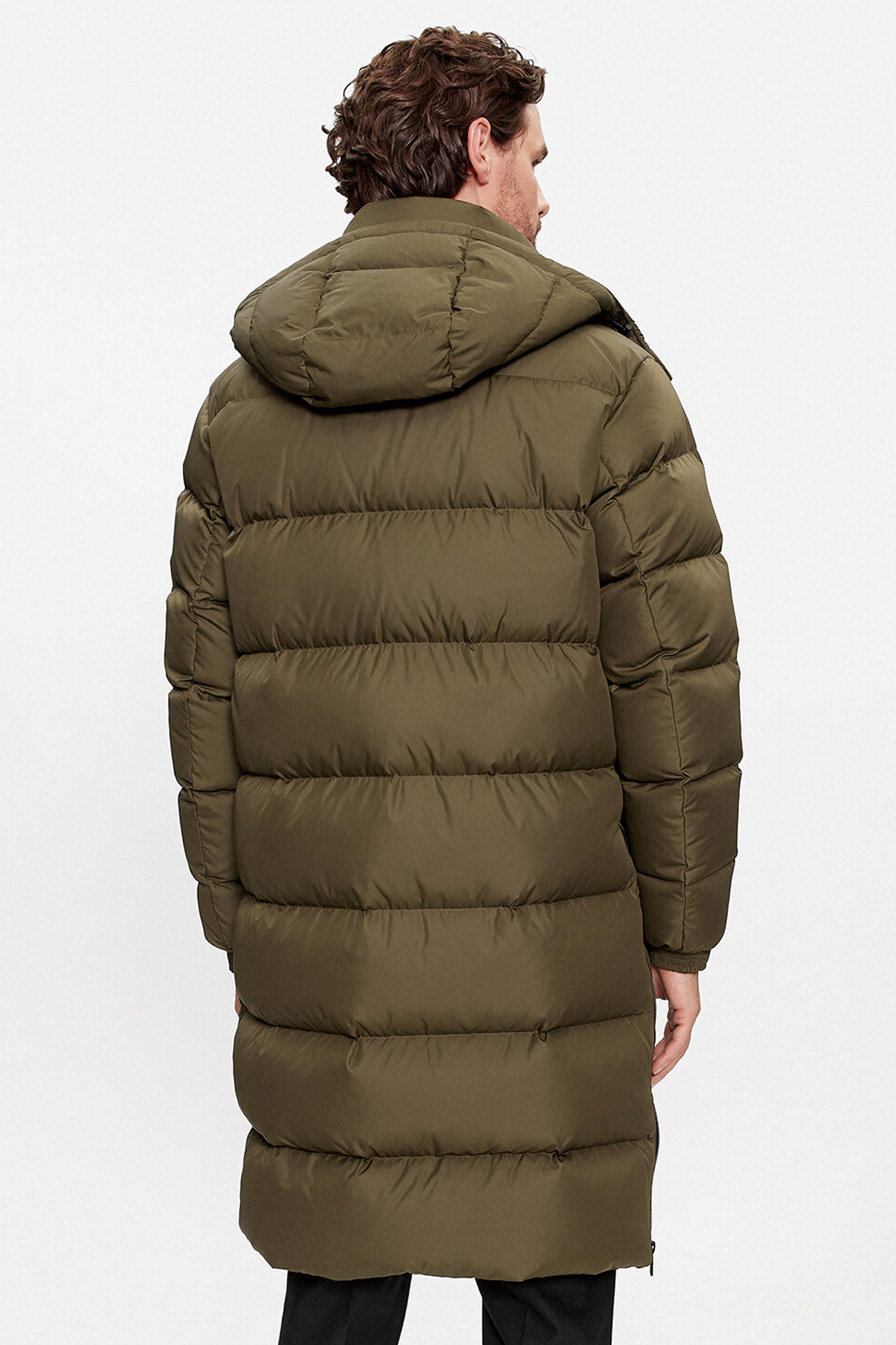 Мужской зеленый пуховик BOSS 50499795;361