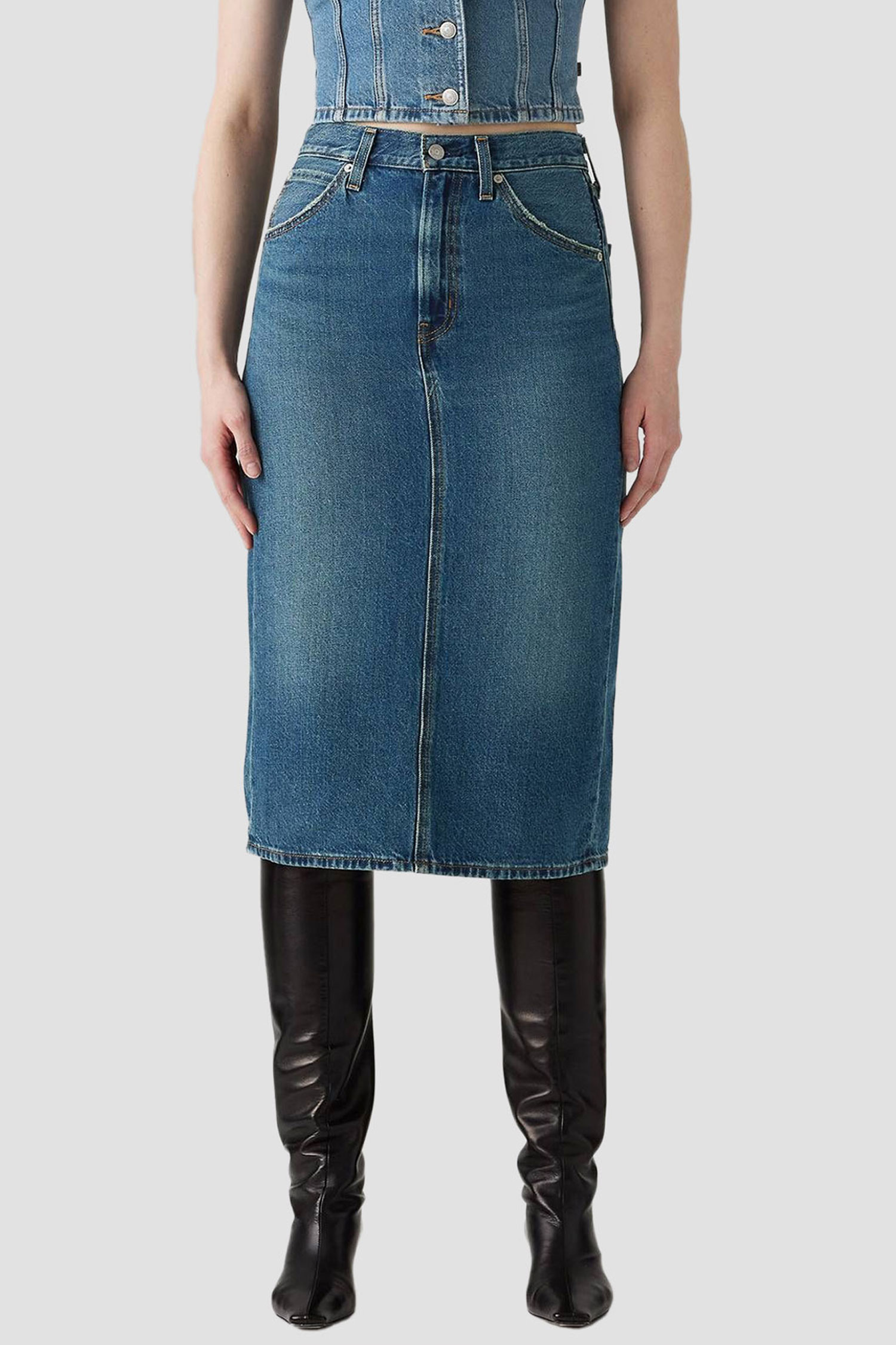 Жіноча синя джинсова спідниця Levi’s® 001VH;0006