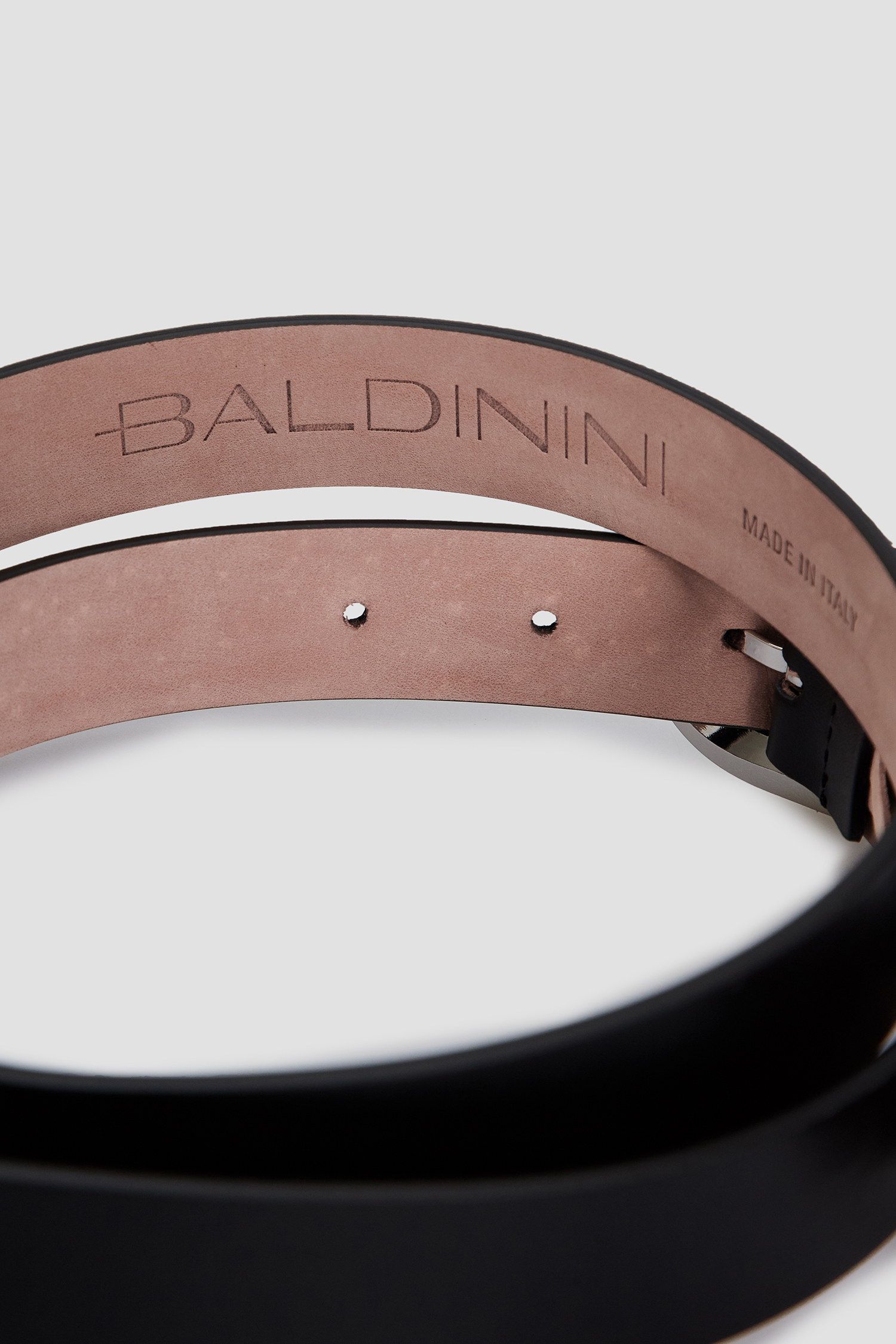 Жіночий чорний шкіряний ремінь BALDININI I2D002XXVITE;0000