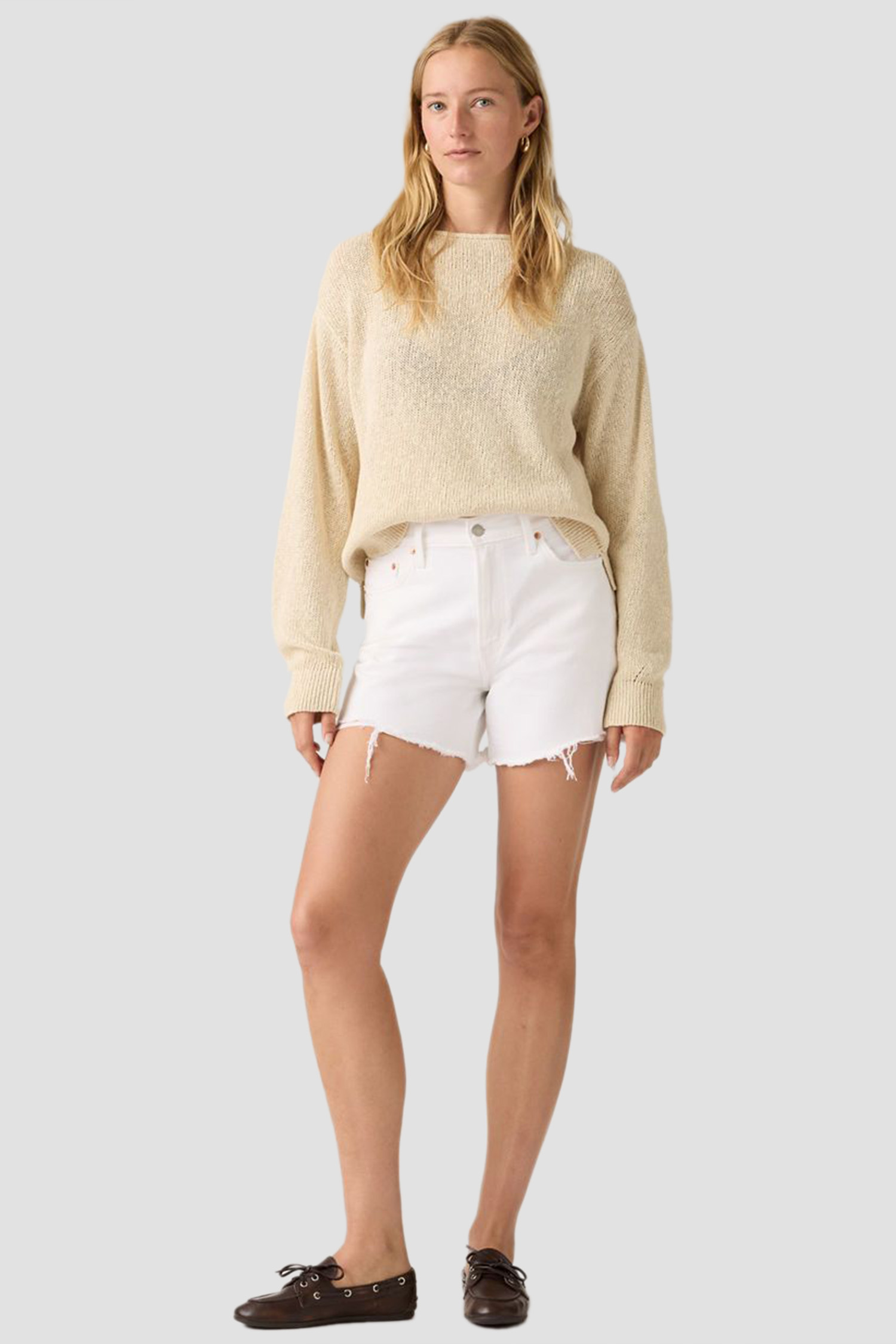 Жіночі білі джинсові шорти Levi’s® 005DS;0007