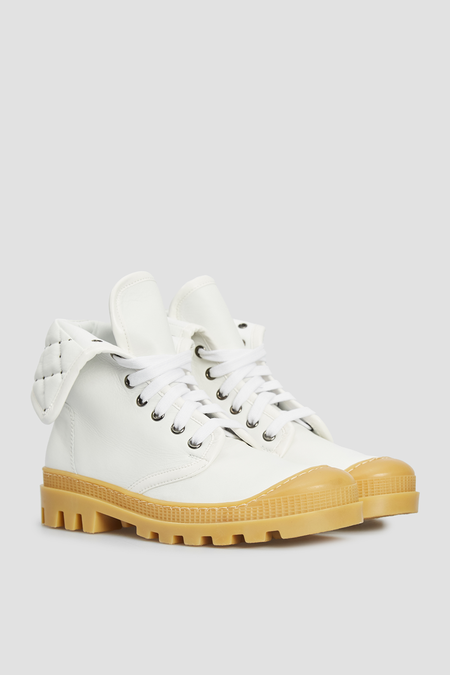 Жіночі білі шкіряні черевики BALDININI D2BS28NAPI;9002