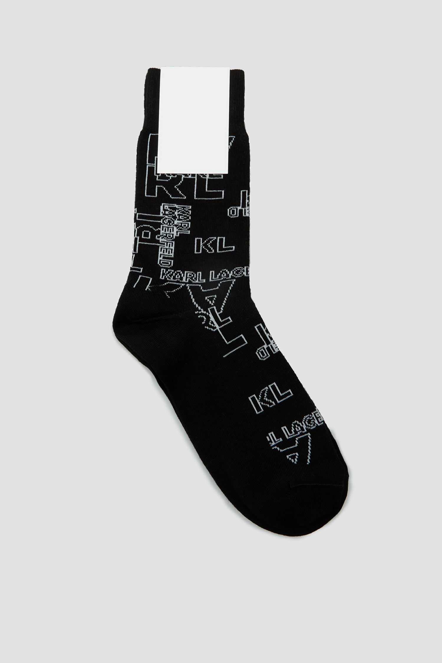 Мужские черные носки с узором Karl Lagerfeld 541102.805513;991