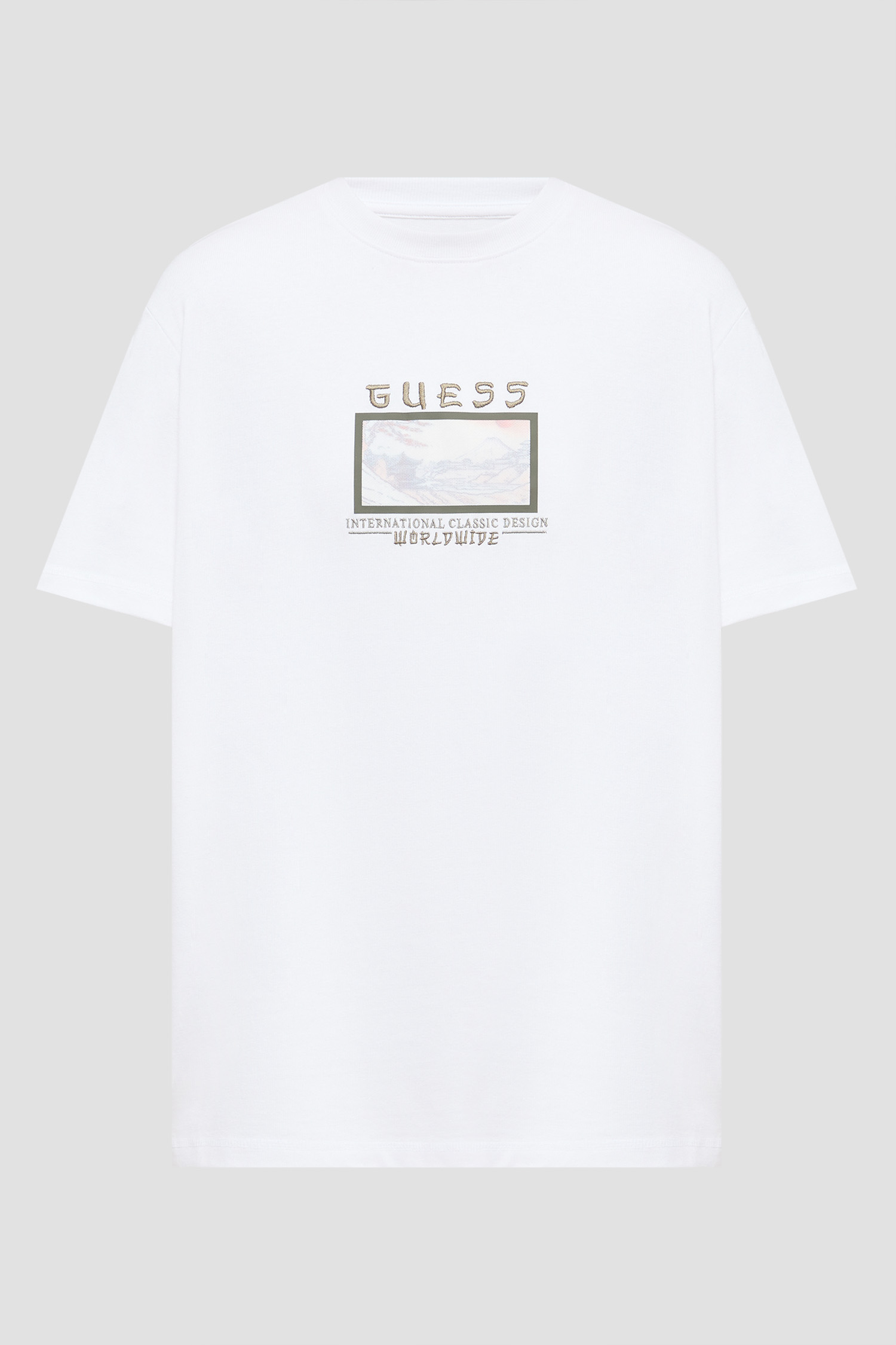 Чоловіча біла футболка Guess M6GI14.K2996;G011