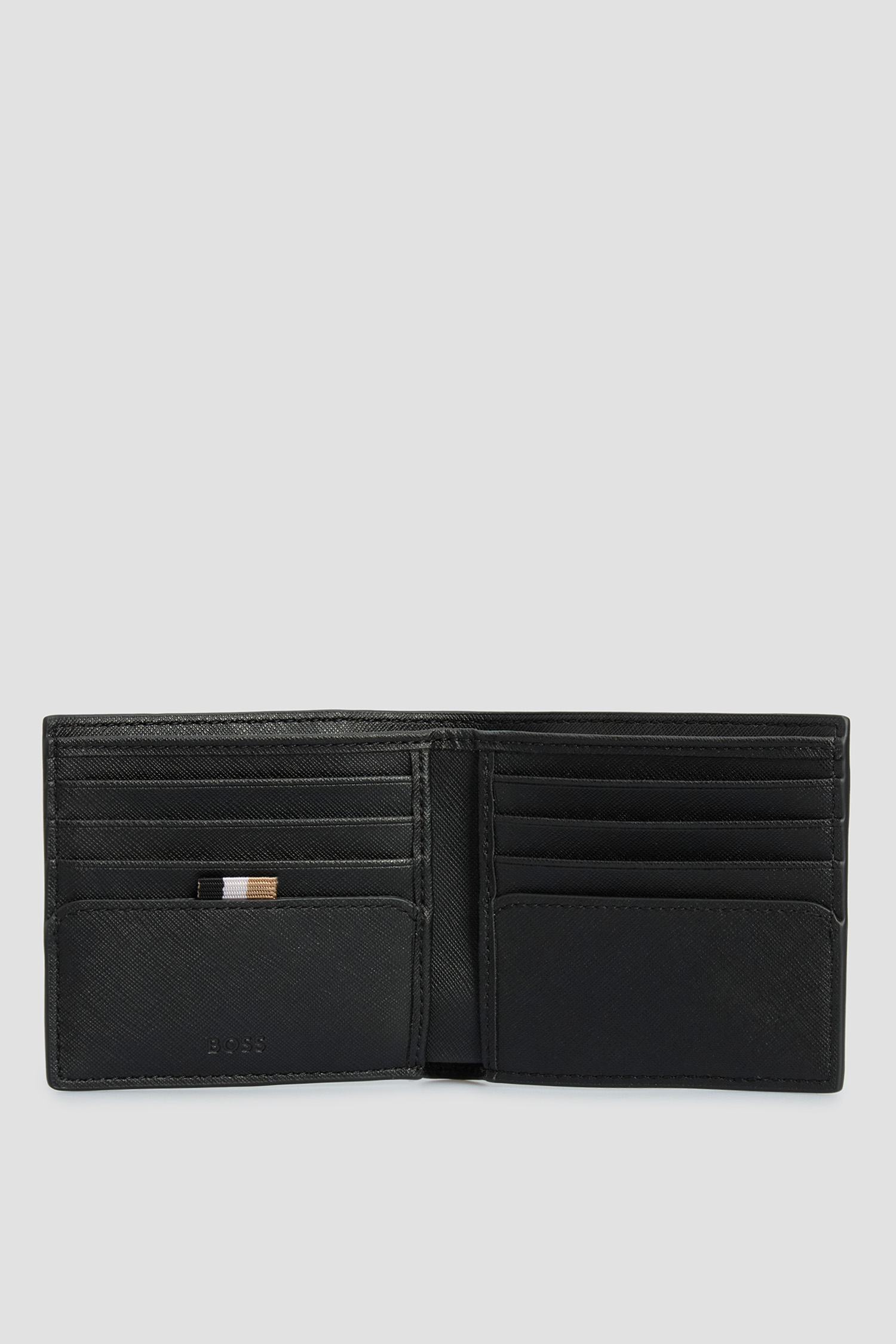 Мужской черный кожаный кошелек BOSS 50517058;001