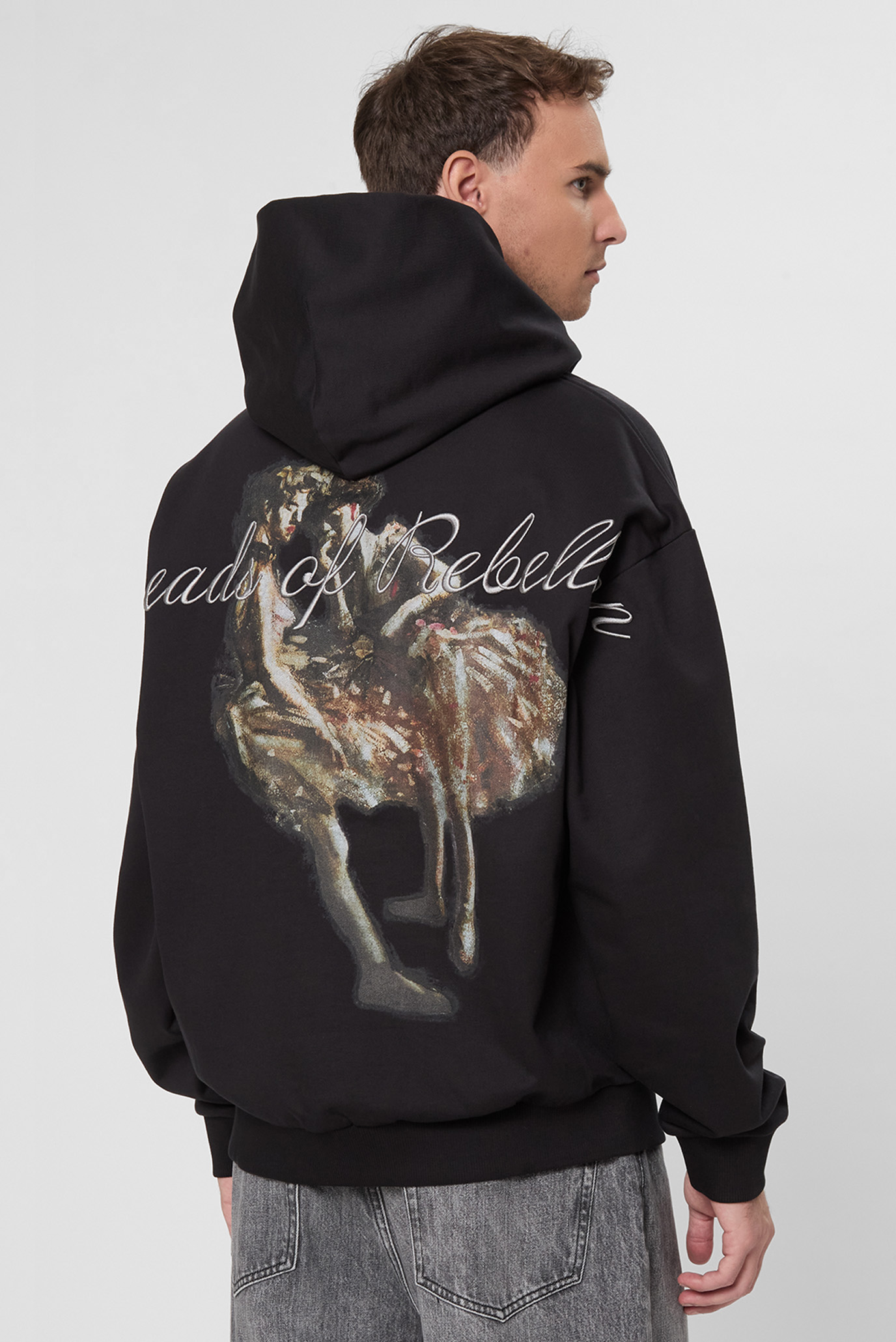 Мужское черное худи HUGO x Apoh HUGO 50545997;001