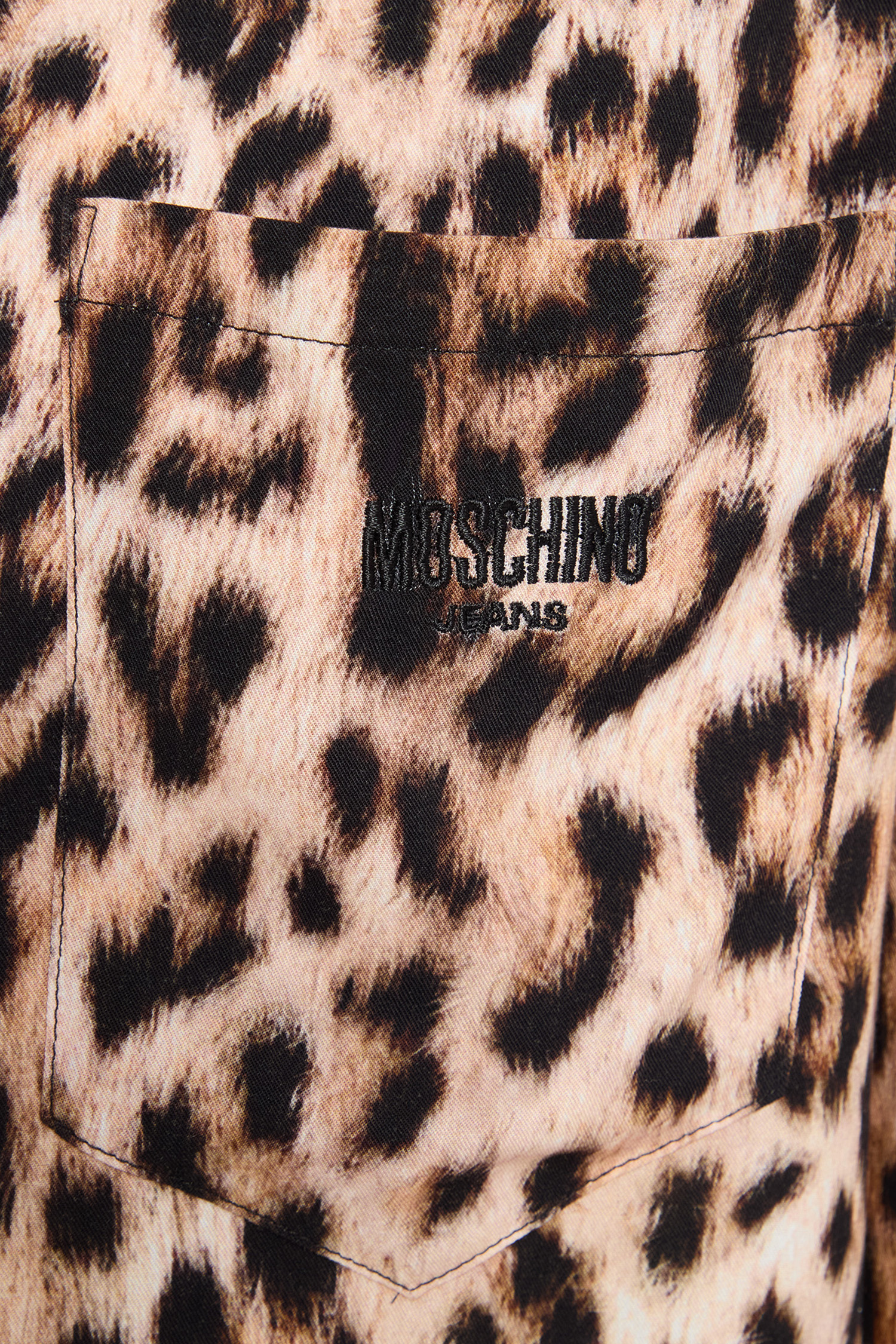 Жіноча коричнева сорочка з візерунком Moschino J0211.3245;1101