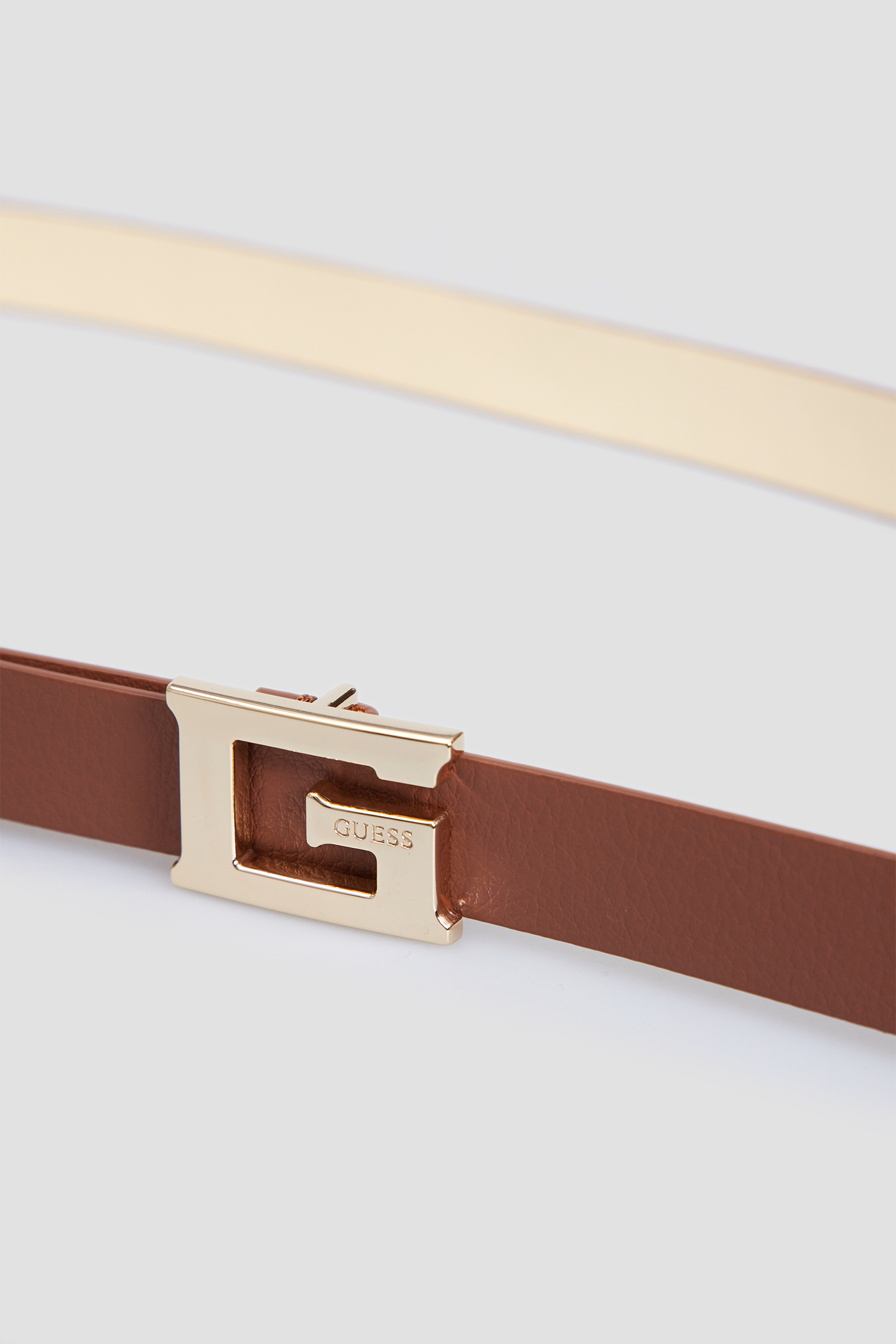 Жіночий коричневий шкіряний ремінь Guess BW7825.LEA20;COG