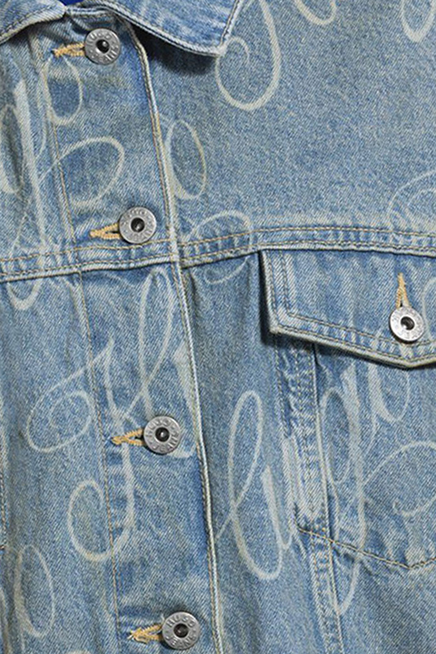 Женская голубая джинсовая куртка с узором HUGO BLUE 50534757;994