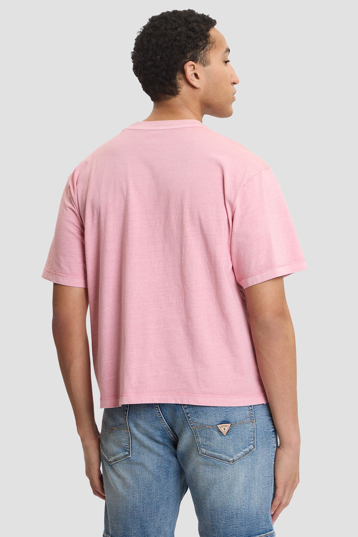 Мужская розовая футболка Guess Jeans M6GIB6.K8FQ4;F4T7
