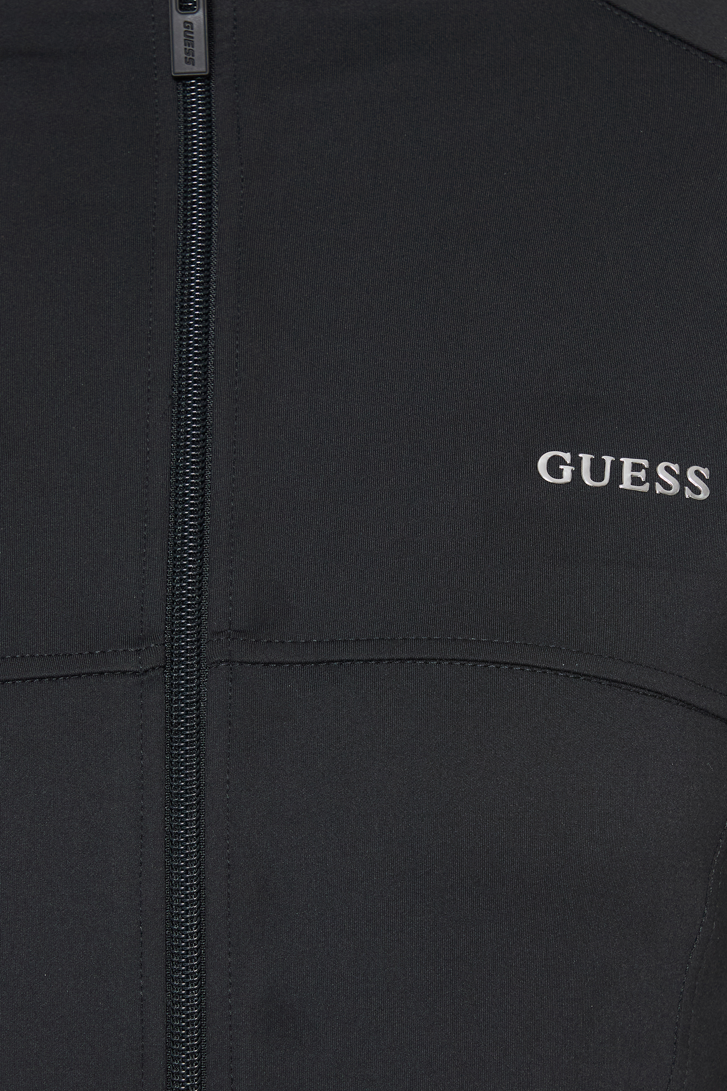 Женская черная кофта на молнии Guess V6RP15.KD952;JBLK