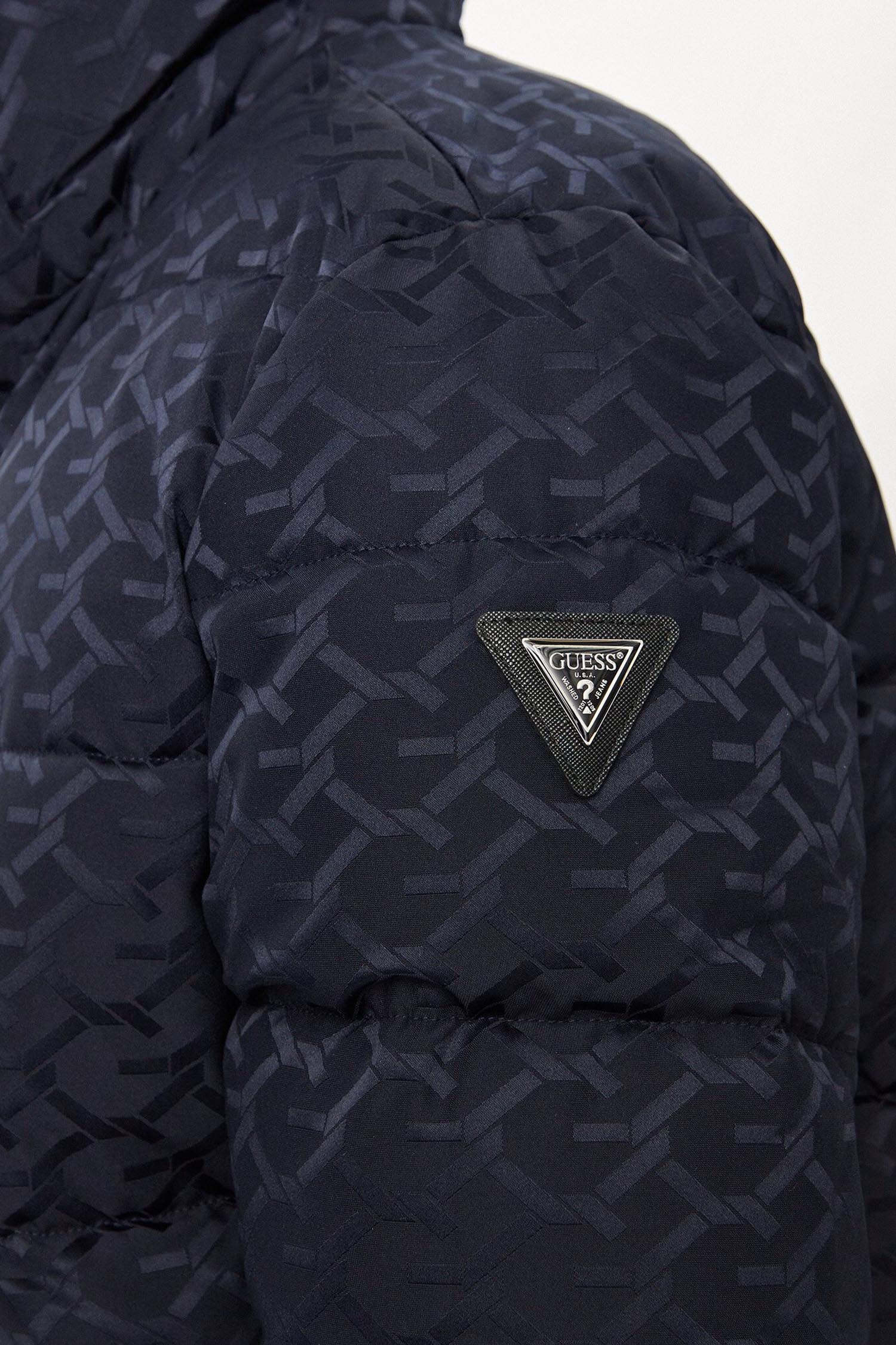 Чоловіча темно-синя куртка з візерунком Guess M4BL42.WG9L2;FB8G