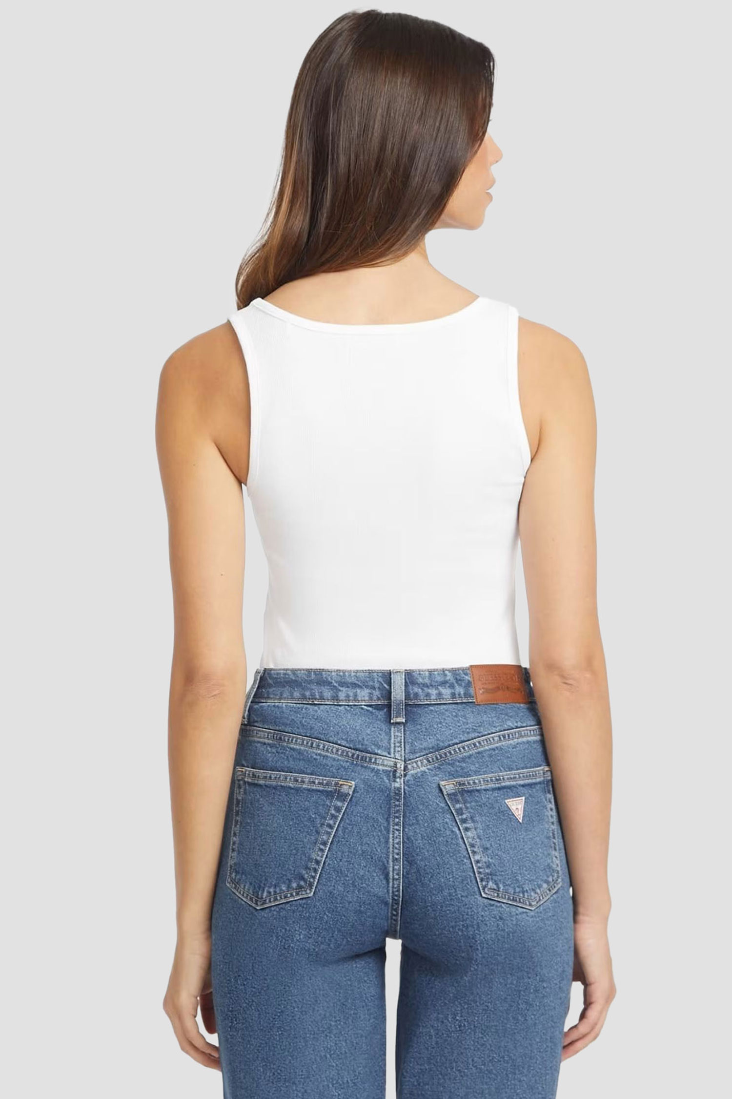 Женская белая майка Guess Jeans W4YP48.KA0H1;G011