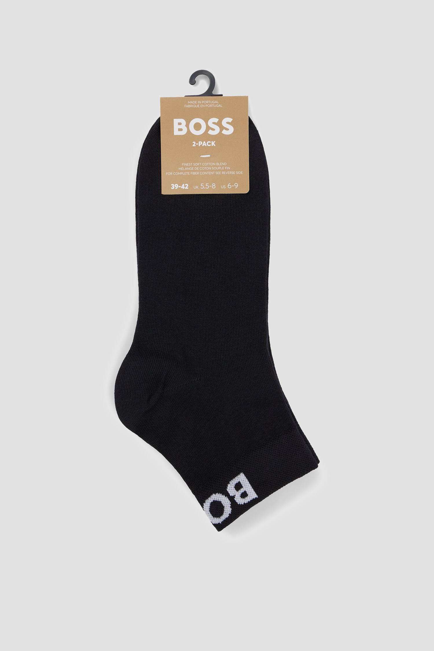 Женские черные носки (2 пары) BOSS 50502066;001