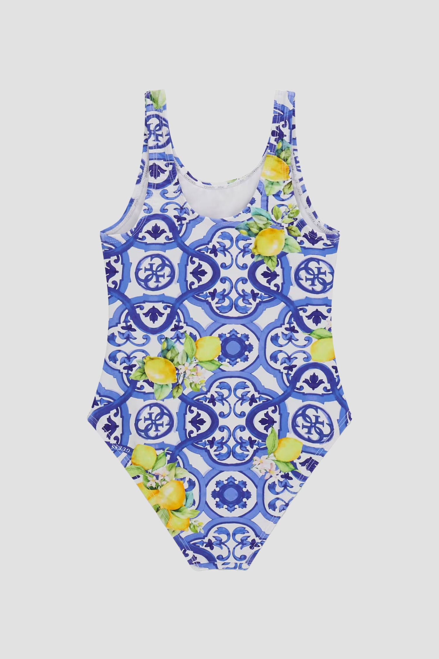 Детский синий купальник с узором Guess Kids J6GZ32.MC052;P7YG