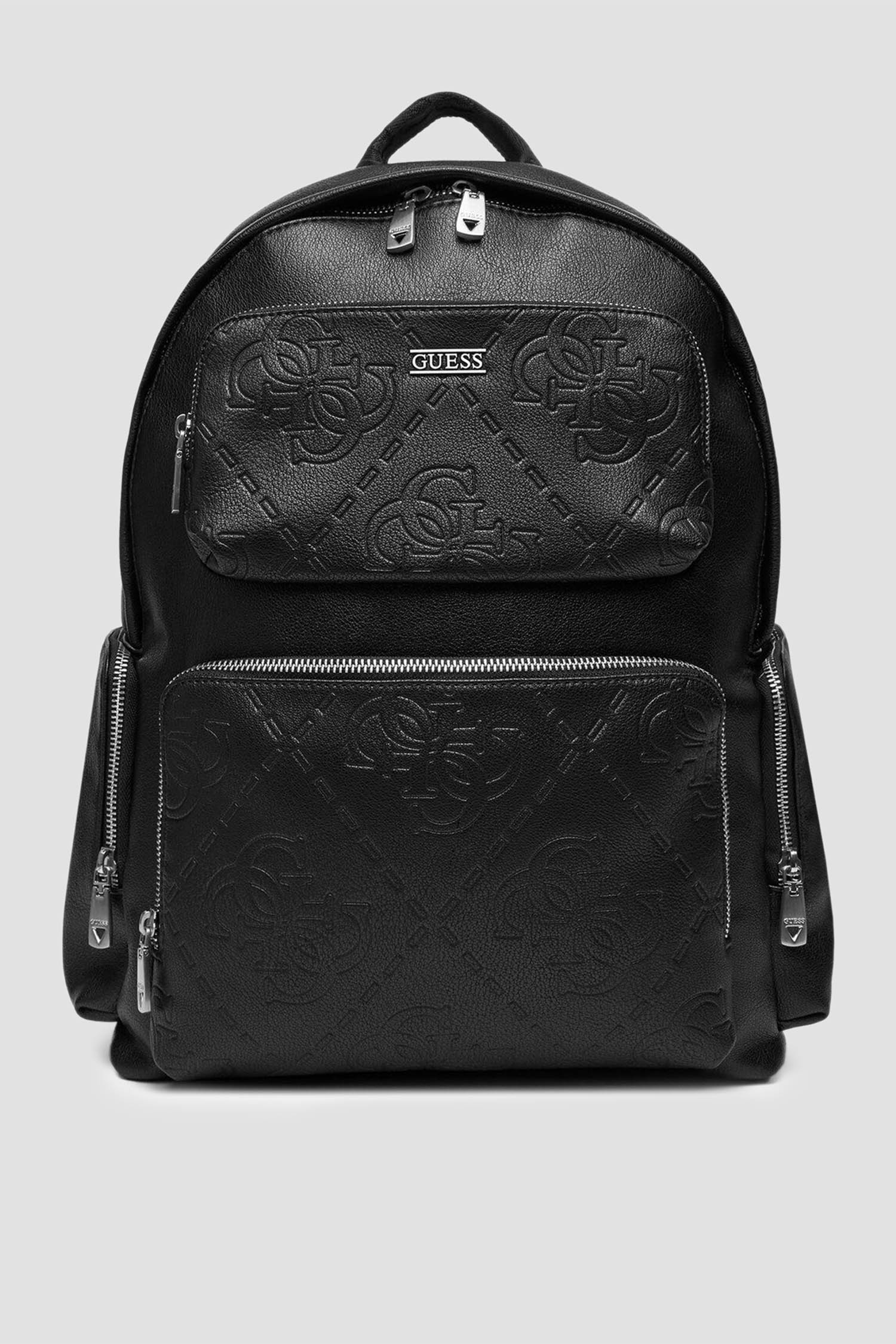 Чоловічий чорний рюкзак Guess HMBOMG.P5442;BLA