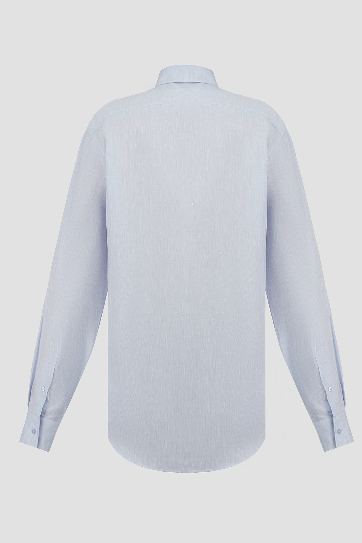 Мужская голубая льняная рубашка Karl Lagerfeld 542667.605000;620