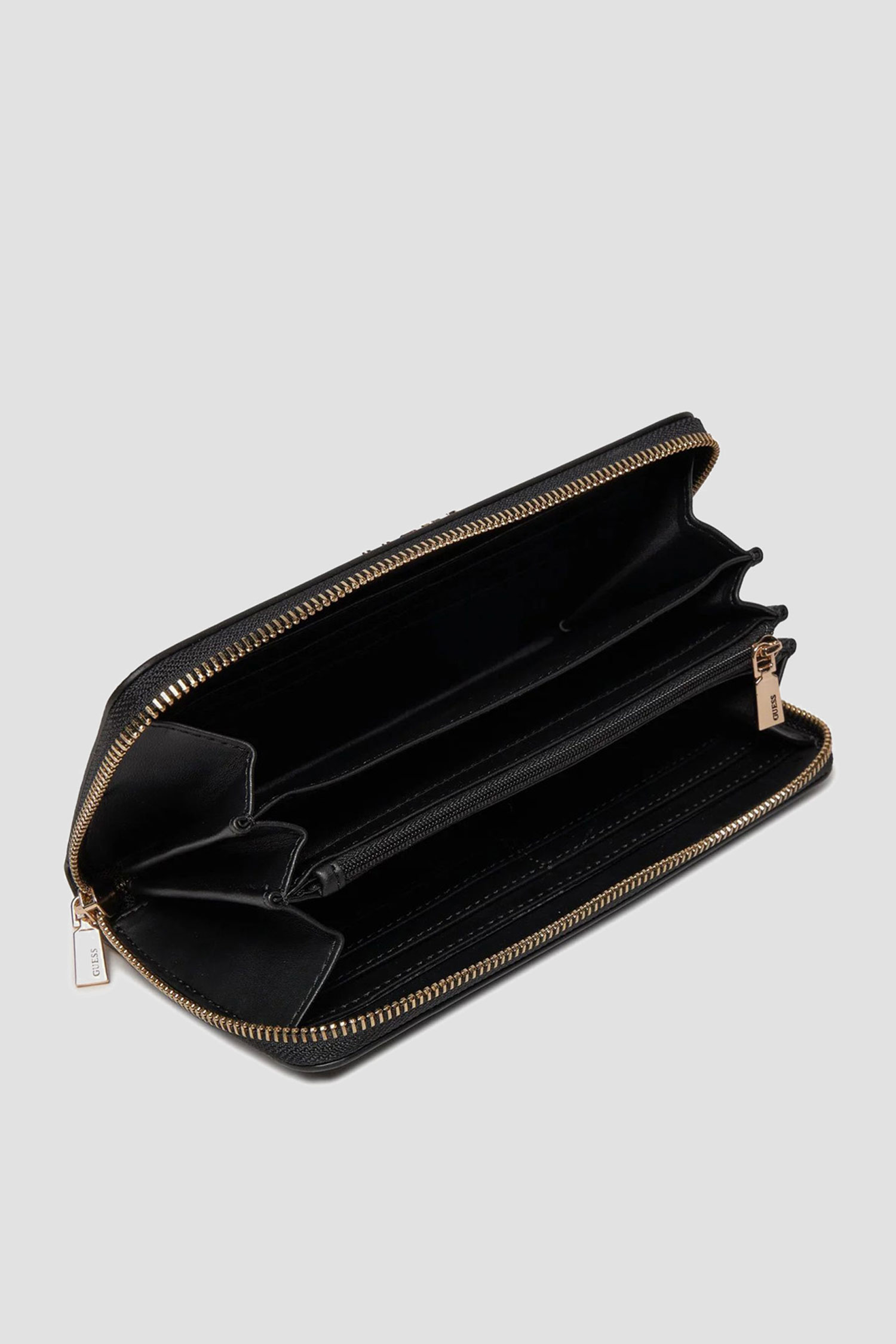 Жіночий чорний гаманець Guess SWVG85.00460;BLA