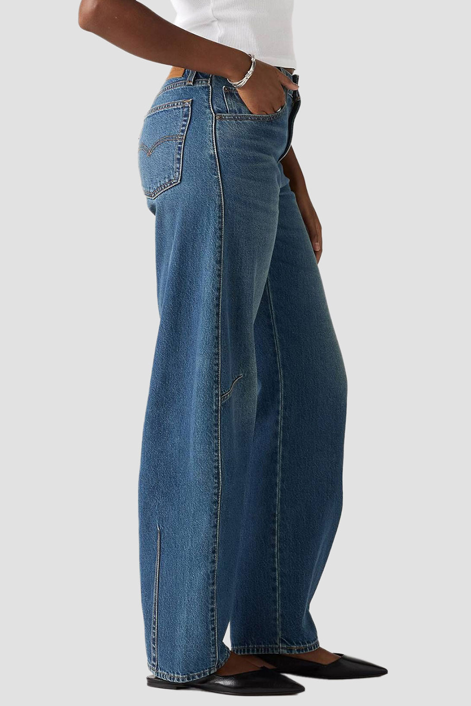 Женские синие джинсы Baggy Dad Barrel Levi’s® 0039A;0001